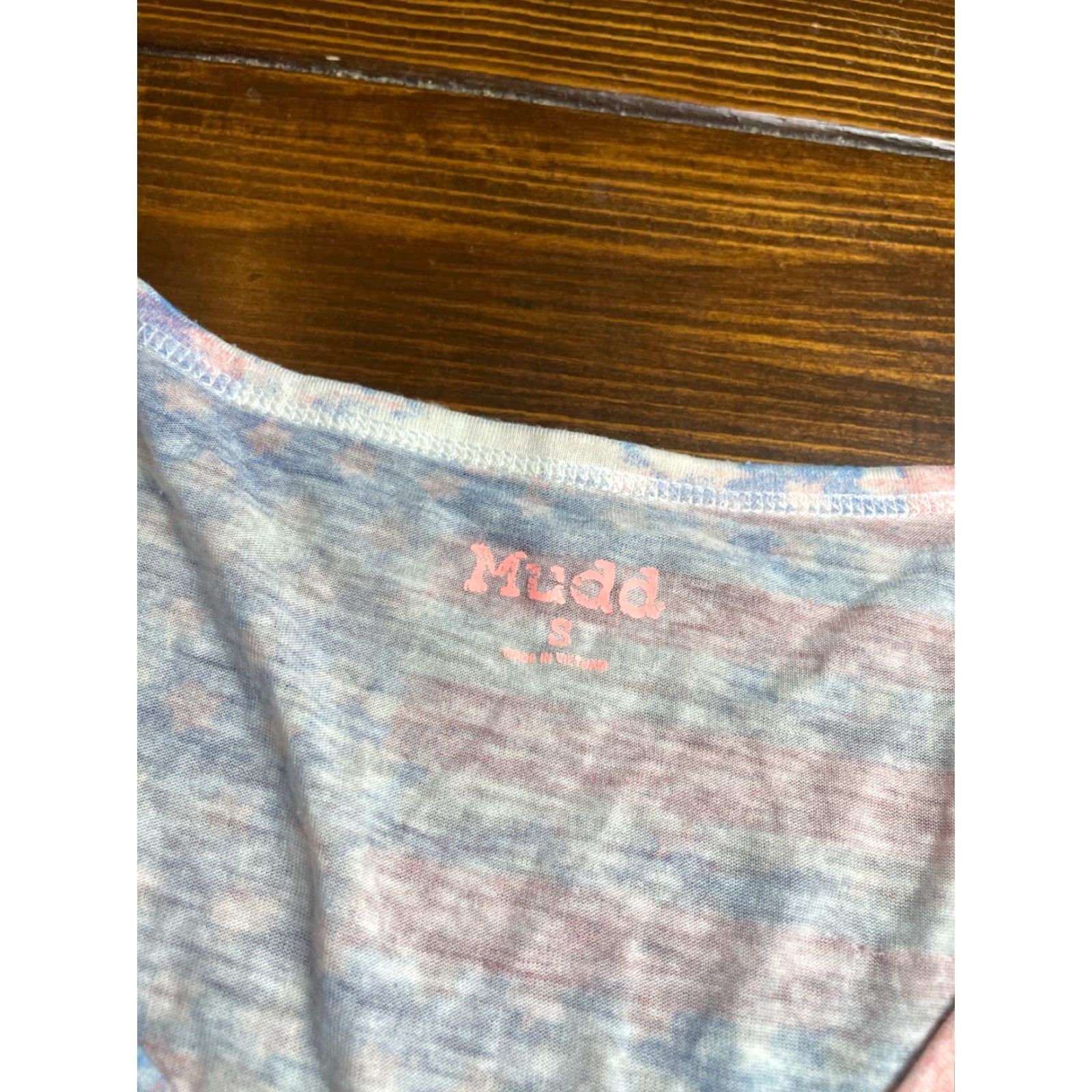 Vintage Mudd T-Shirt Womens Size S Red White Blue Patriotic USA Flag Short Sleeve Tee Shirt Womens Small Red White Blue USA Flag T-Shirt Mens? Wait. Size S / US 4 / IT 40 - 4 Thumbnail