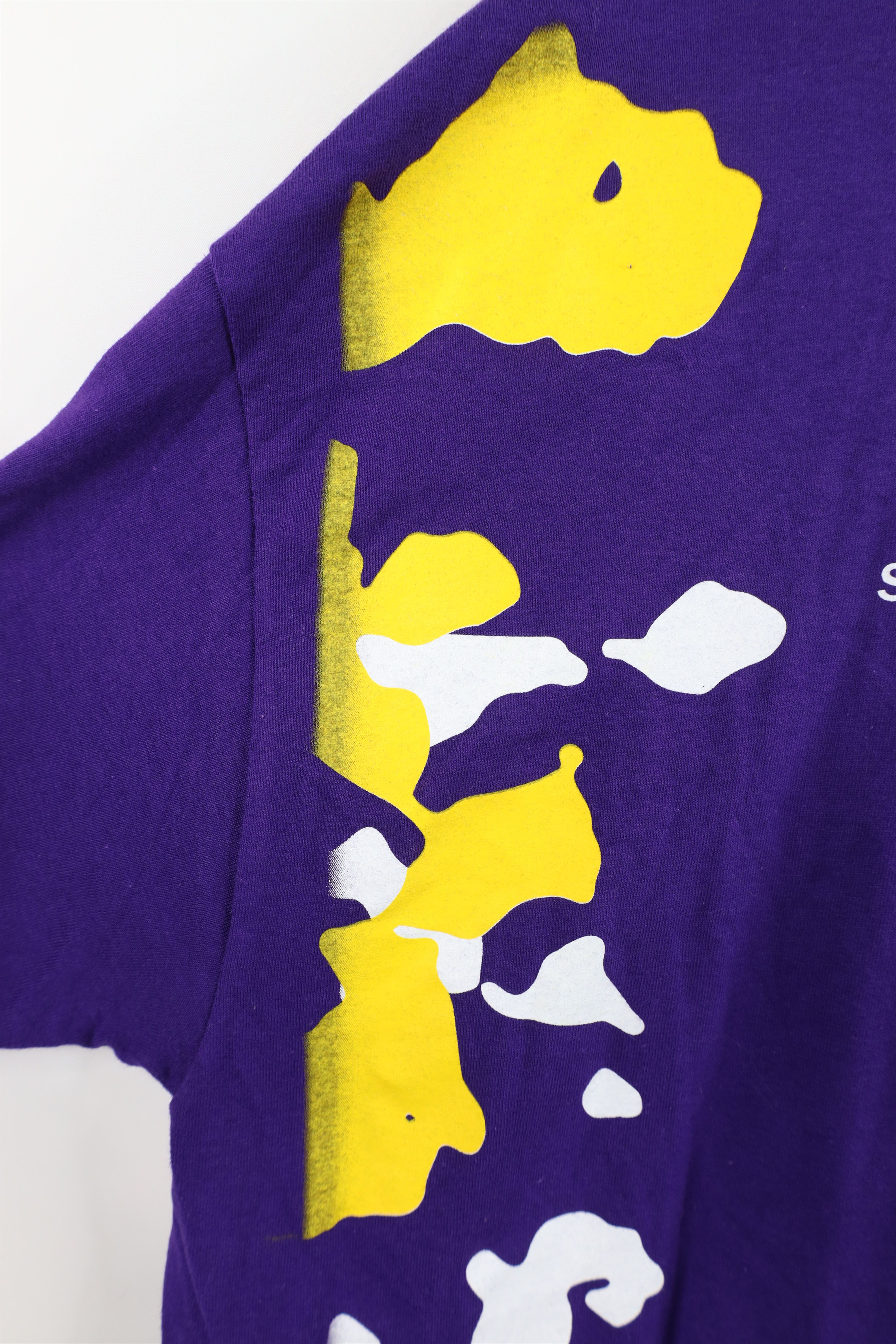 Vintage Vintage 90s Y2K Louisiana State University T-Shirt Purple Size US L / EU 52-54 / 3 - 11 Thumbnail