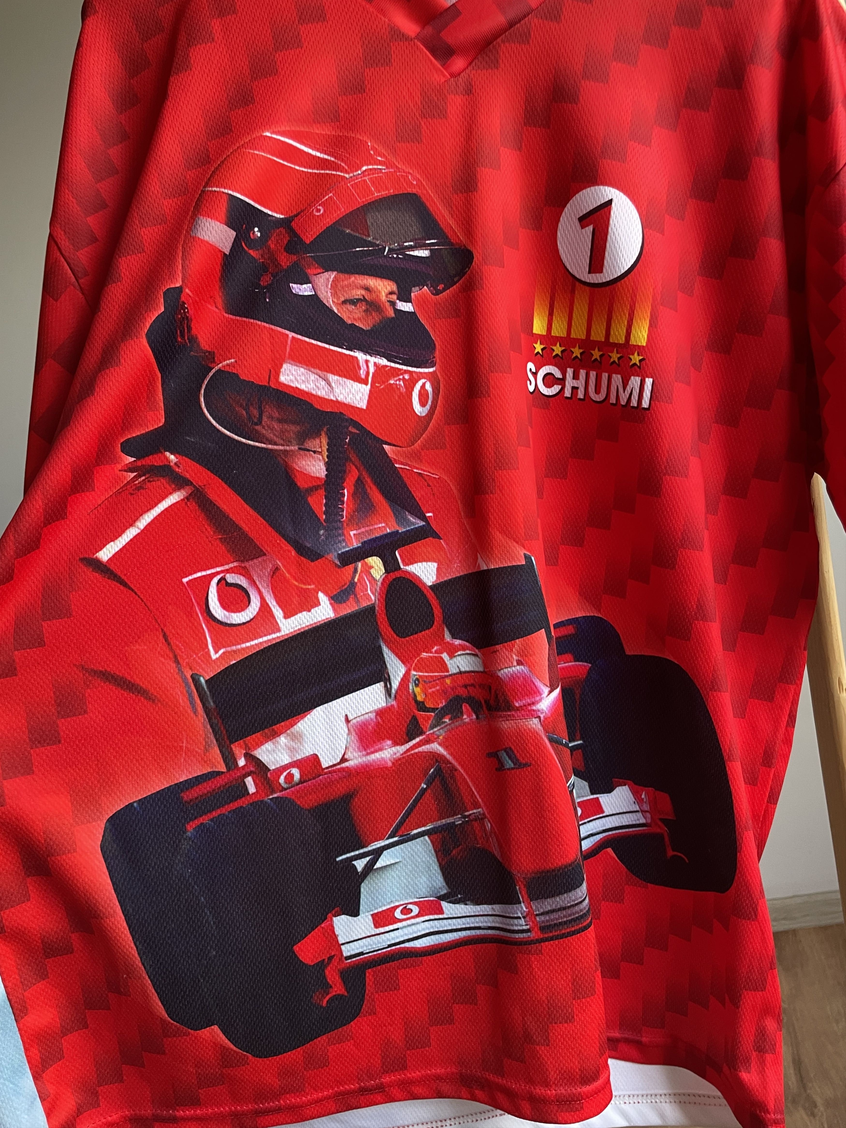 Formula 1 Formula-1 Schumacher Vintage 90's Jersey Size XL Size US XL / EU 56 / 4 - 4 Thumbnail