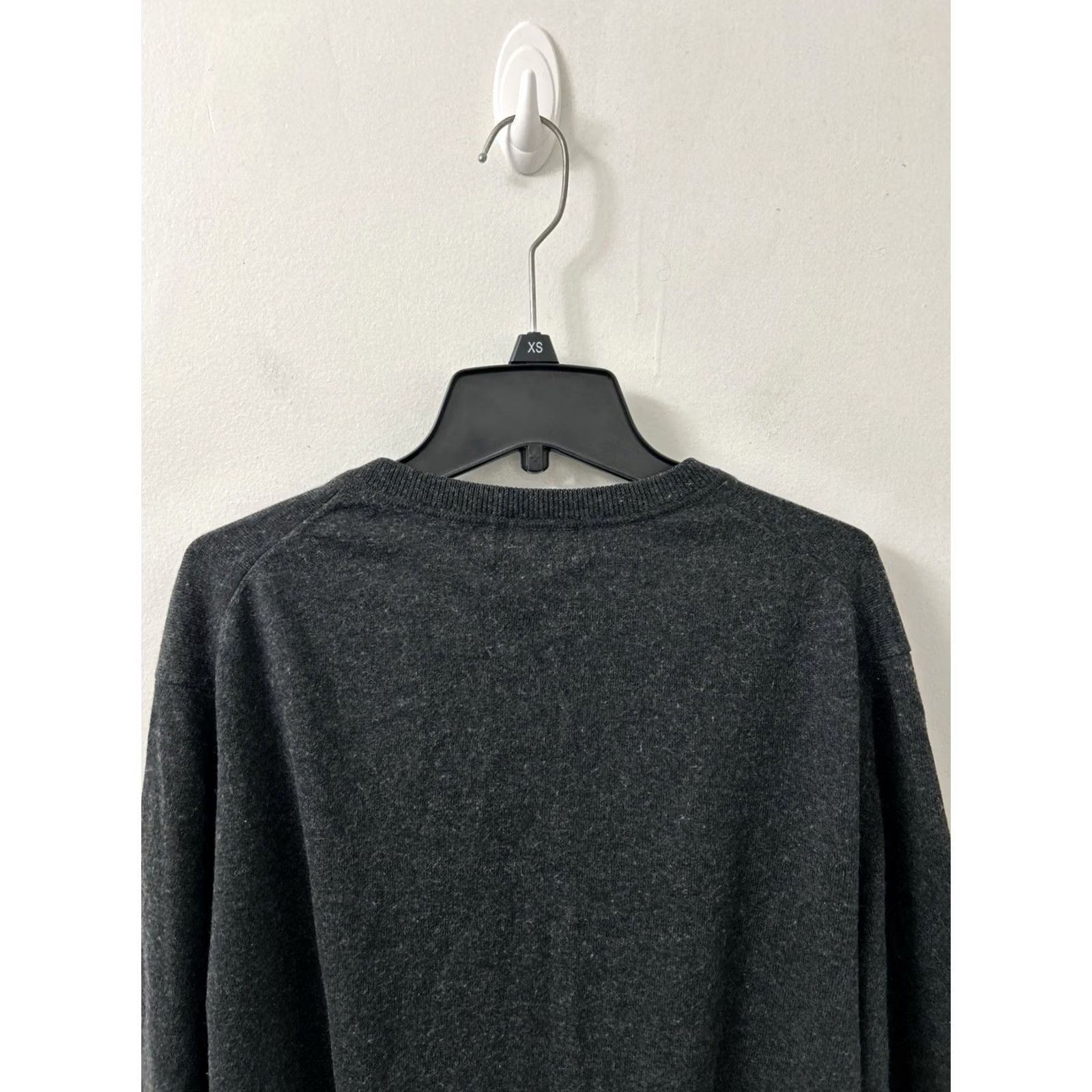 Eddie Bauer Eddie Bauer Sweater Mens L Gray V-Neck Pullover Long Sleeve Classic Casual Knit Wool Blend Cashmere Cotton Size US L / EU 52-54 / 3 - 7 Thumbnail