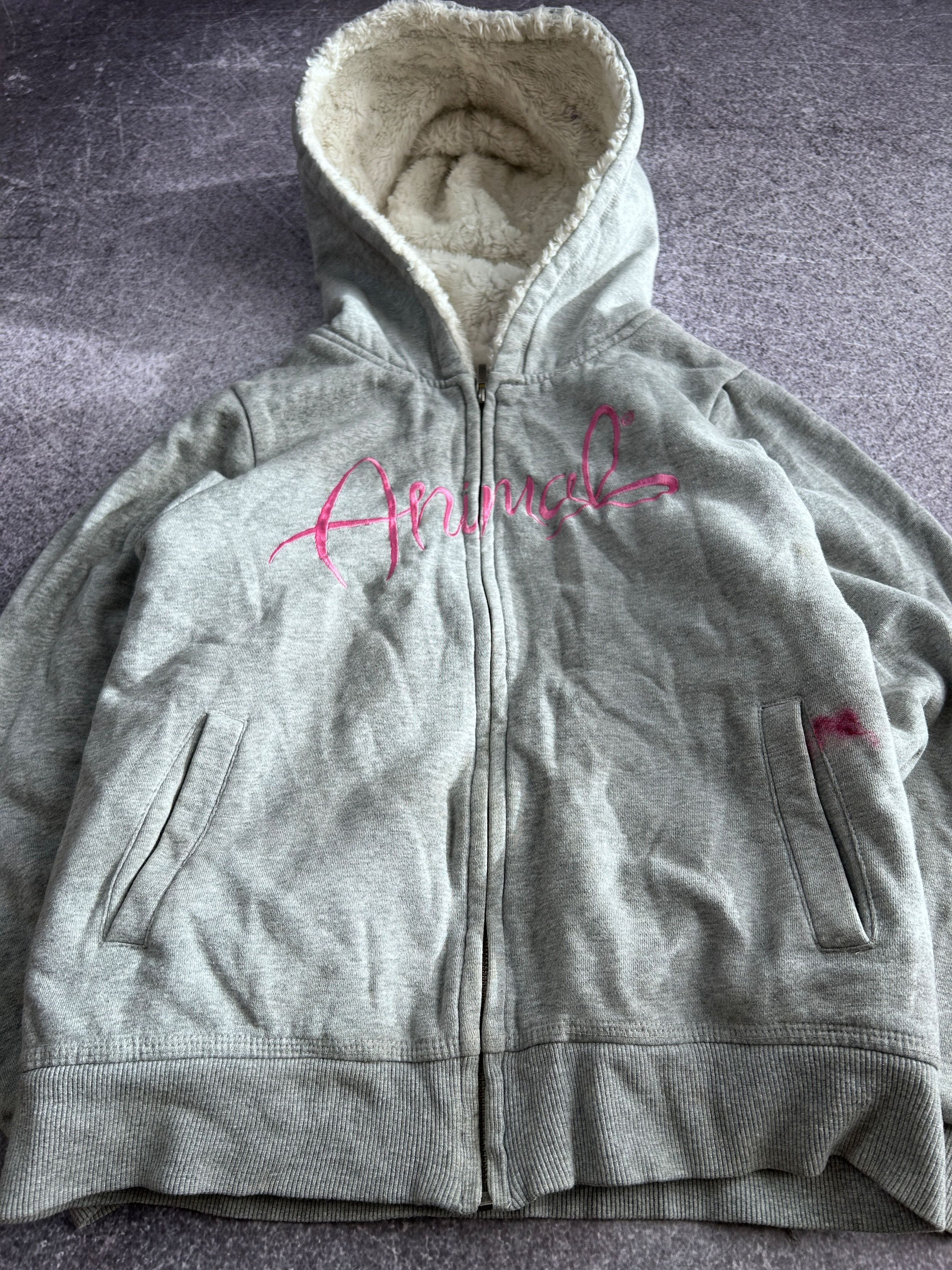 Vintage VTG Le Grande Bleu Rick Owens Style Fur Hood Hoodie 90s Size US S / EU 44-46 / 1 - 6 Thumbnail