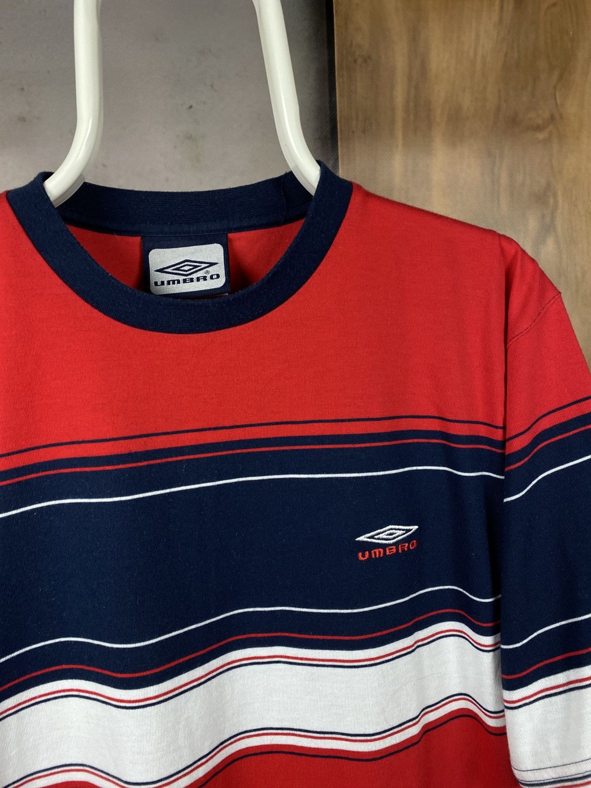 Umbro 🎳Vintage T-Shirt Umbro Striped Tee🎳 Size US L / EU 52-54 / 3 - 2 Thumbnail
