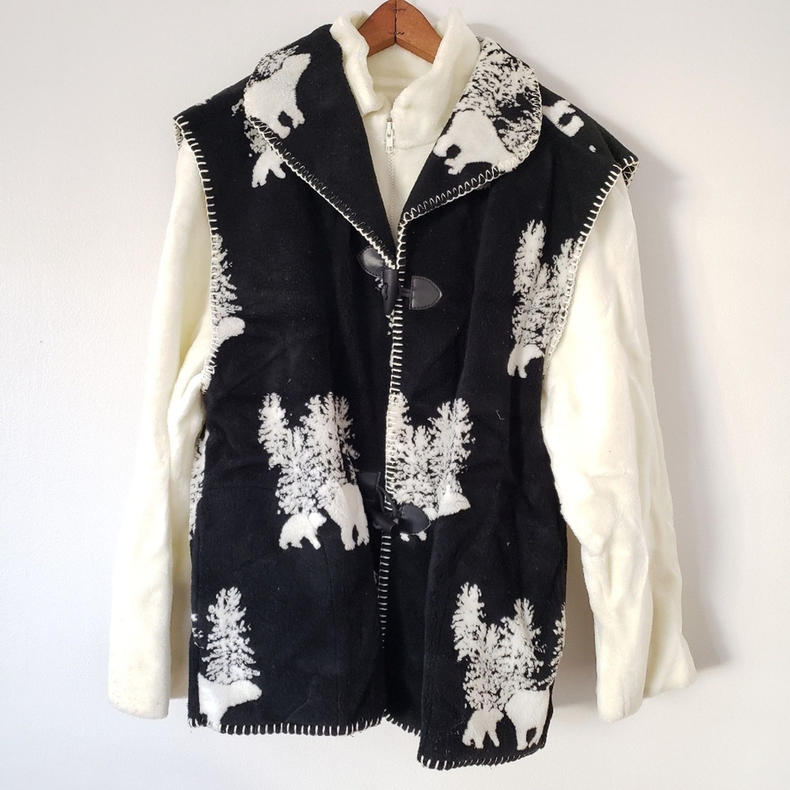 Vintage Vintage Teddy Coat & Vest Bear Cub Pine Trees Medium Size M / US 6-8 / IT 42-44 - 5 Thumbnail