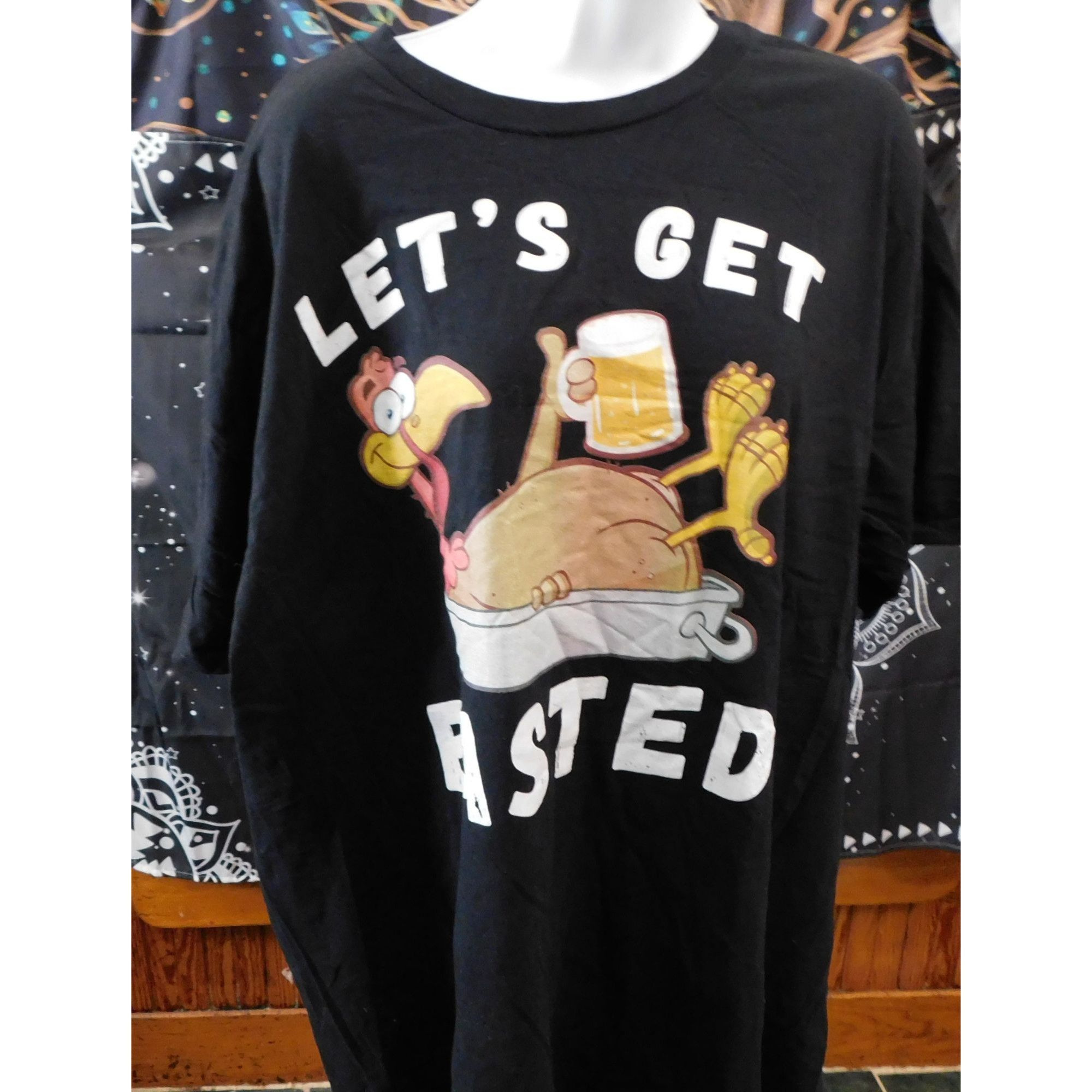 Other Let's Get Basted Holiday Turkey Novelty Shirt Size US XXL / EU 58 / 5 - 1 Thumbnail