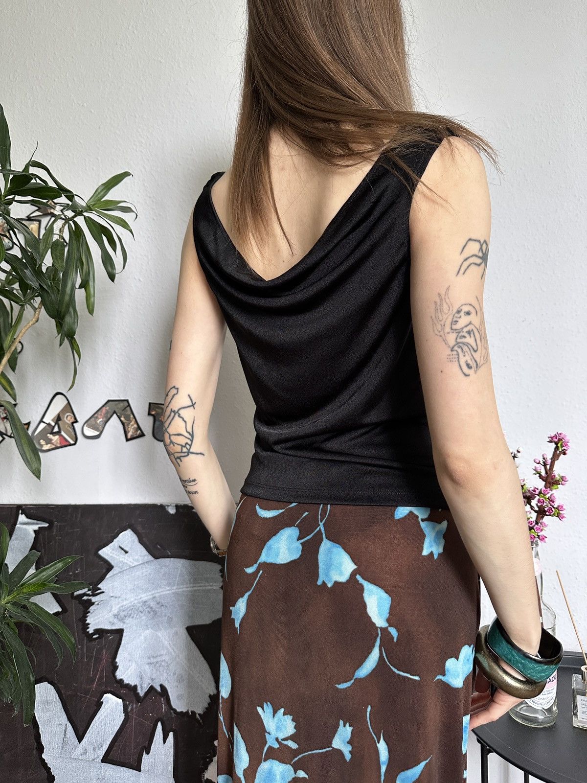 Japanese Brand × Seditionaries Office Siren Cowl Sexy Draped Formal Top Sade Style Size ONE SIZE - 6 Thumbnail