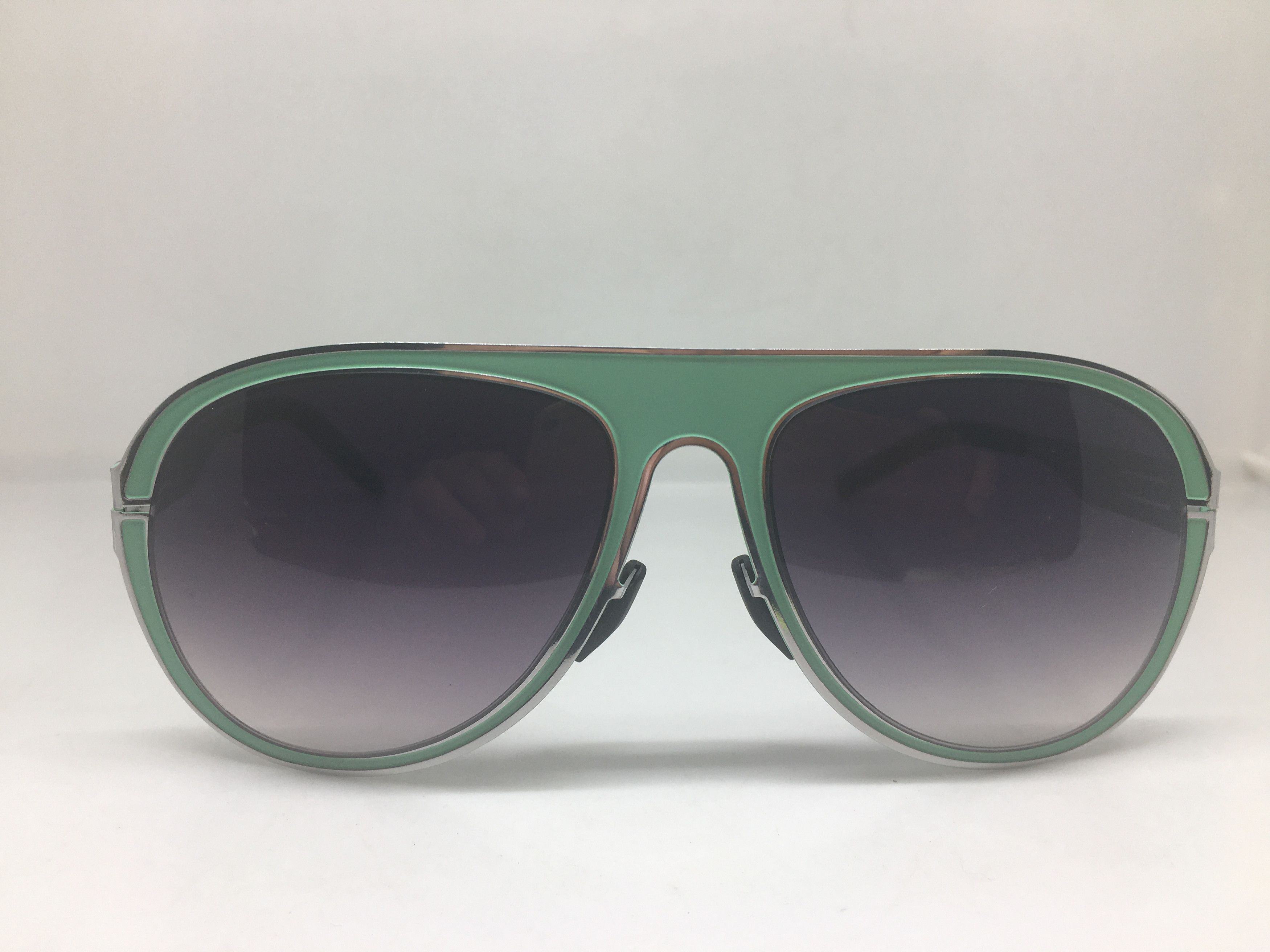 Other Green Silver Alloy Aviator Sunglasses Frame Pilot Size ONE SIZE - 1 Thumbnail