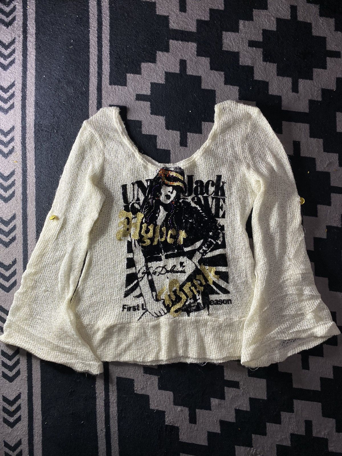 Hysteric Glamour × If Six Was Nine × Japanese Brand Japanese Hysteric glamour style mohair knit y2k Size US S / EU 44-46 / 1 - 1 Thumbnail