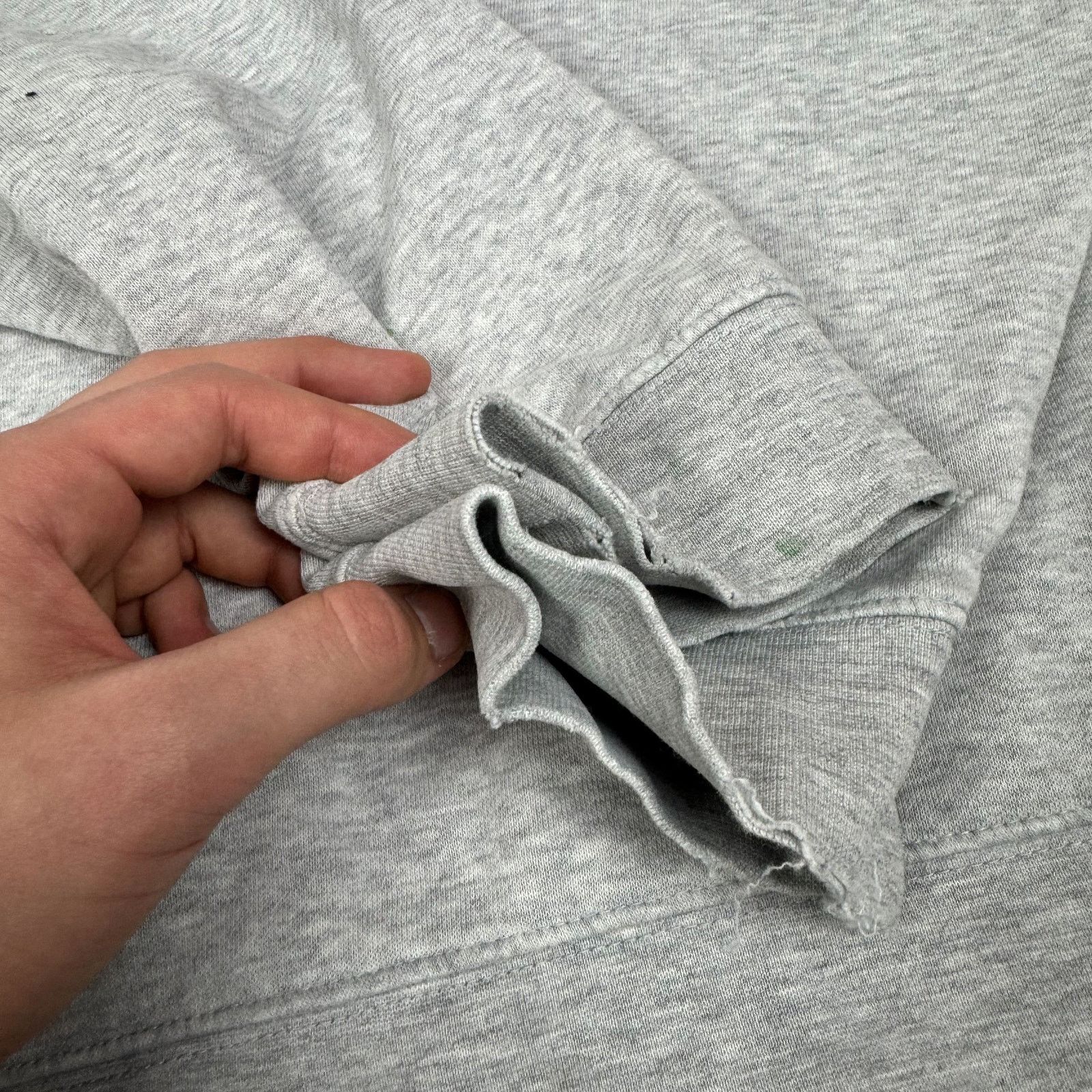 Japanese Brand × Nike Nike Women's Gray Cotton Fleece Lined Pullover Sweatshirt L Size L / US 10 / IT 46 - 8 Thumbnail