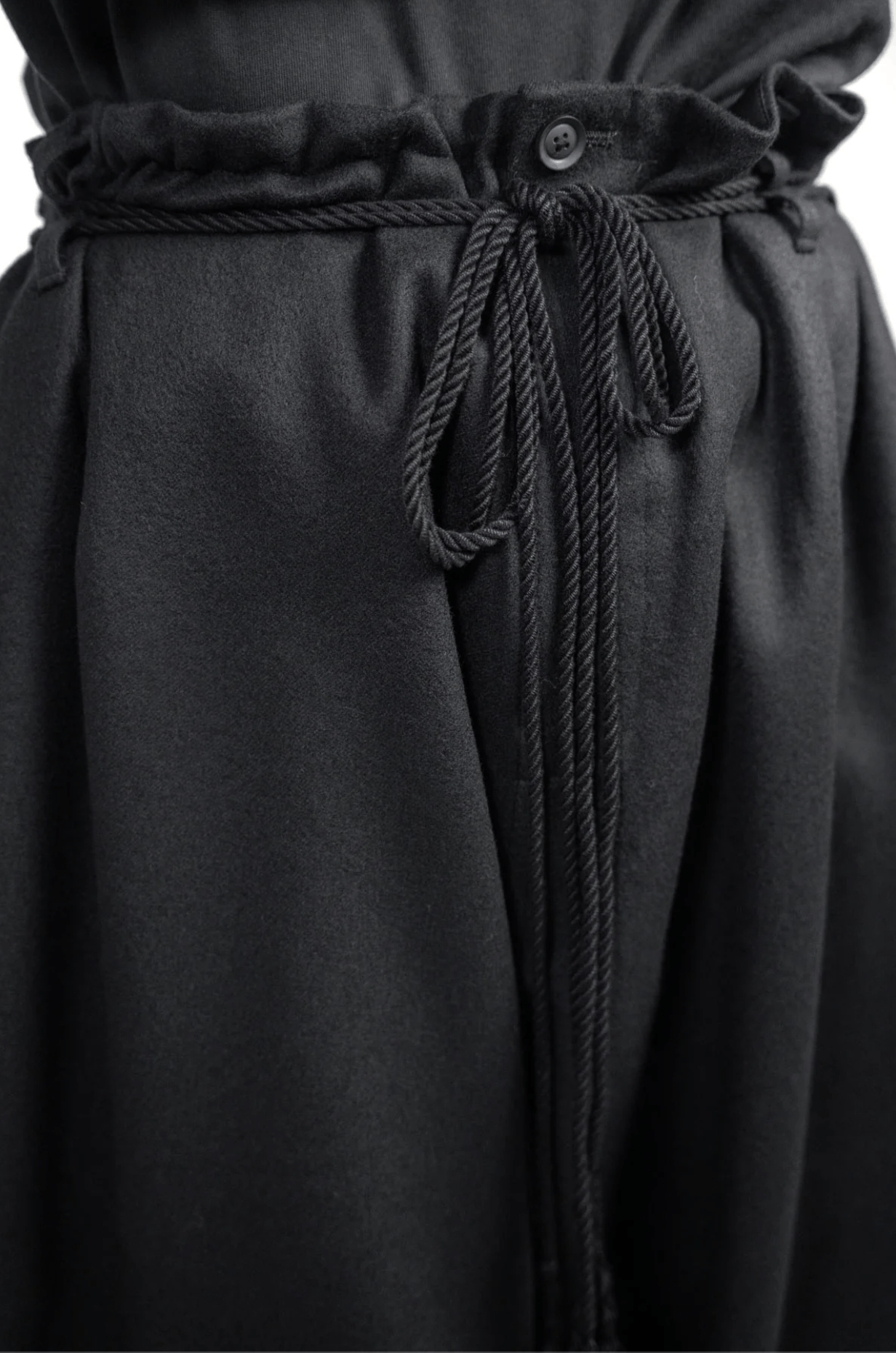Yohji Yamamoto Pour Homme - LAYERED DRAPED PANTS