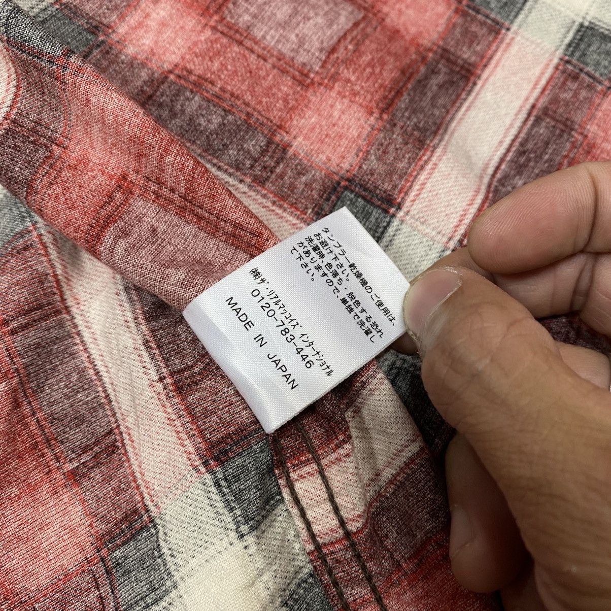 Japanese Brand × TOYS McCOY × The Real McCoy's Real Mccoy’s Overalls Chambray Plaid Flannel Shirts Size US S / EU 44-46 / 1 - 13 Thumbnail