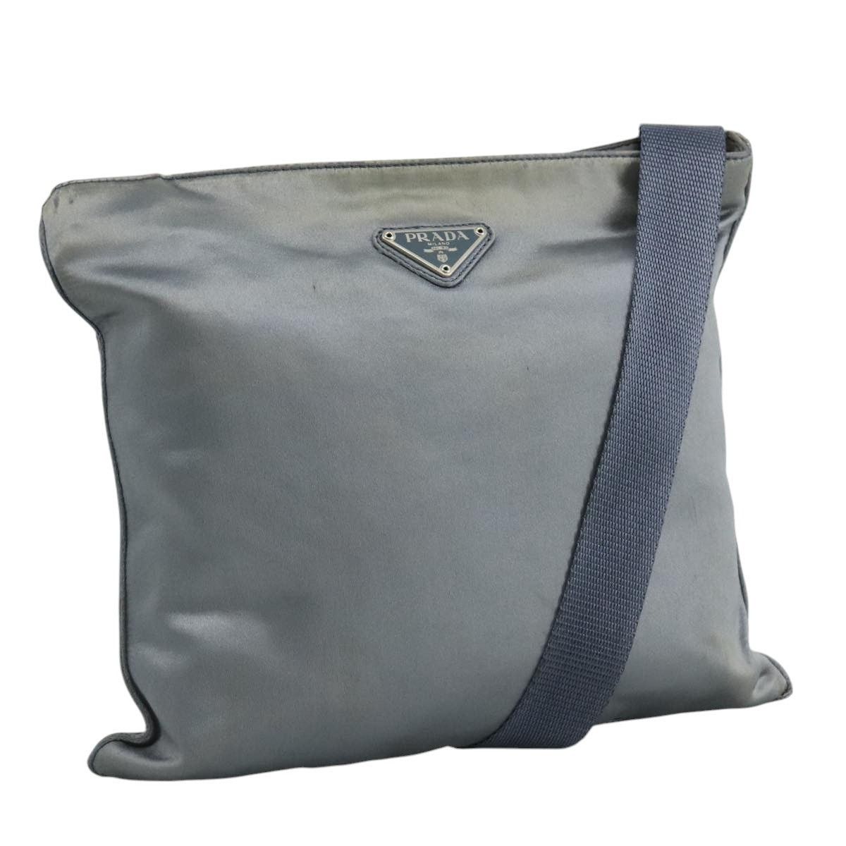 Prada PRADA Shoulder Bag Satin Blue Size ONE SIZE - 1 Thumbnail