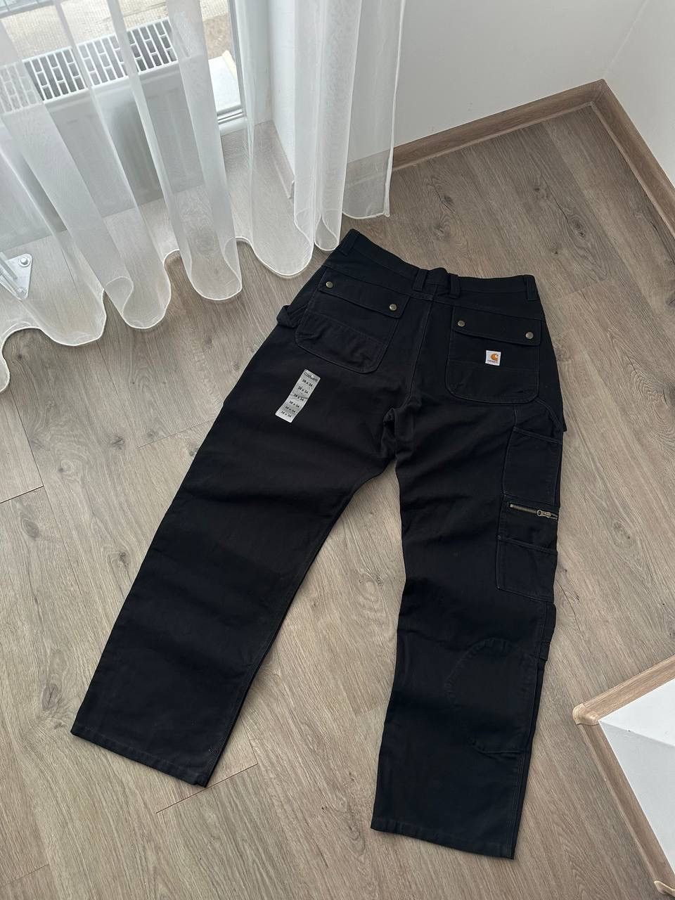 Carhartt × Carhartt Wip × Vintage Vintage Carhartt Double Front Work Black Pocket Pants Size US 34 / EU 50 - 5 Thumbnail