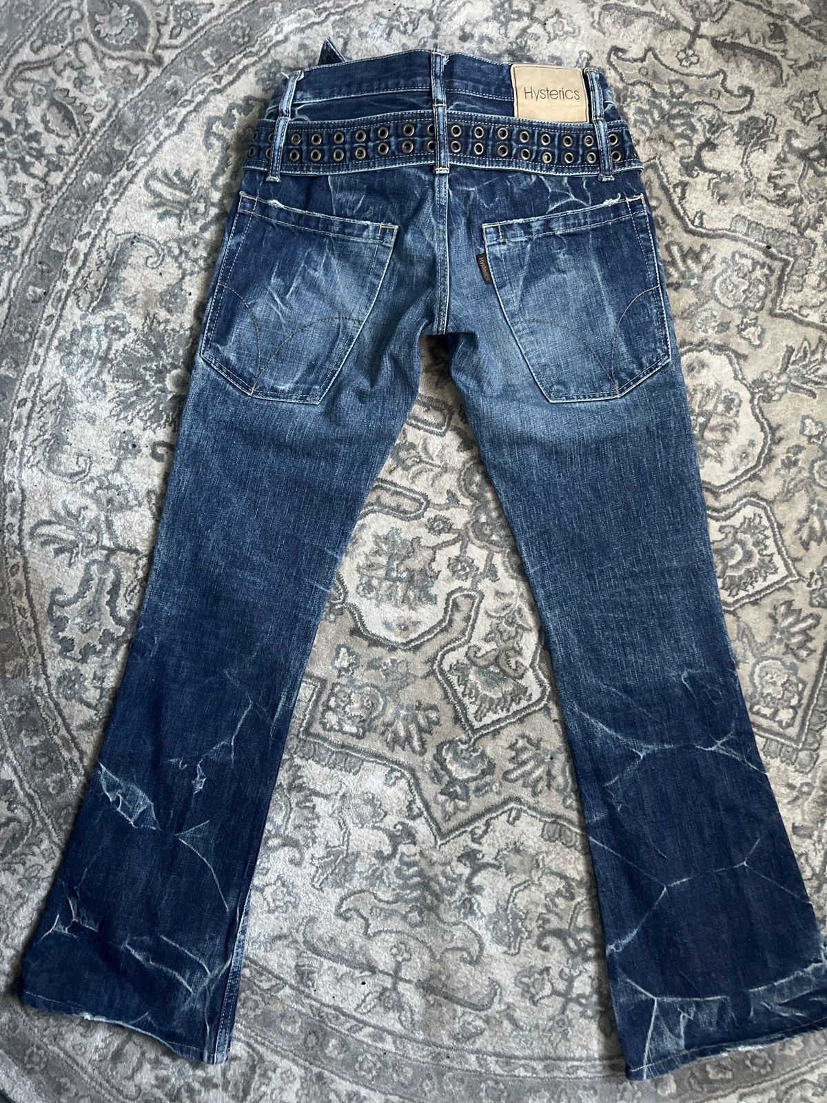 Hysteric Glamour Belted Bush Flare Jeans Size US 28 / EU 44 - 2 Thumbnail