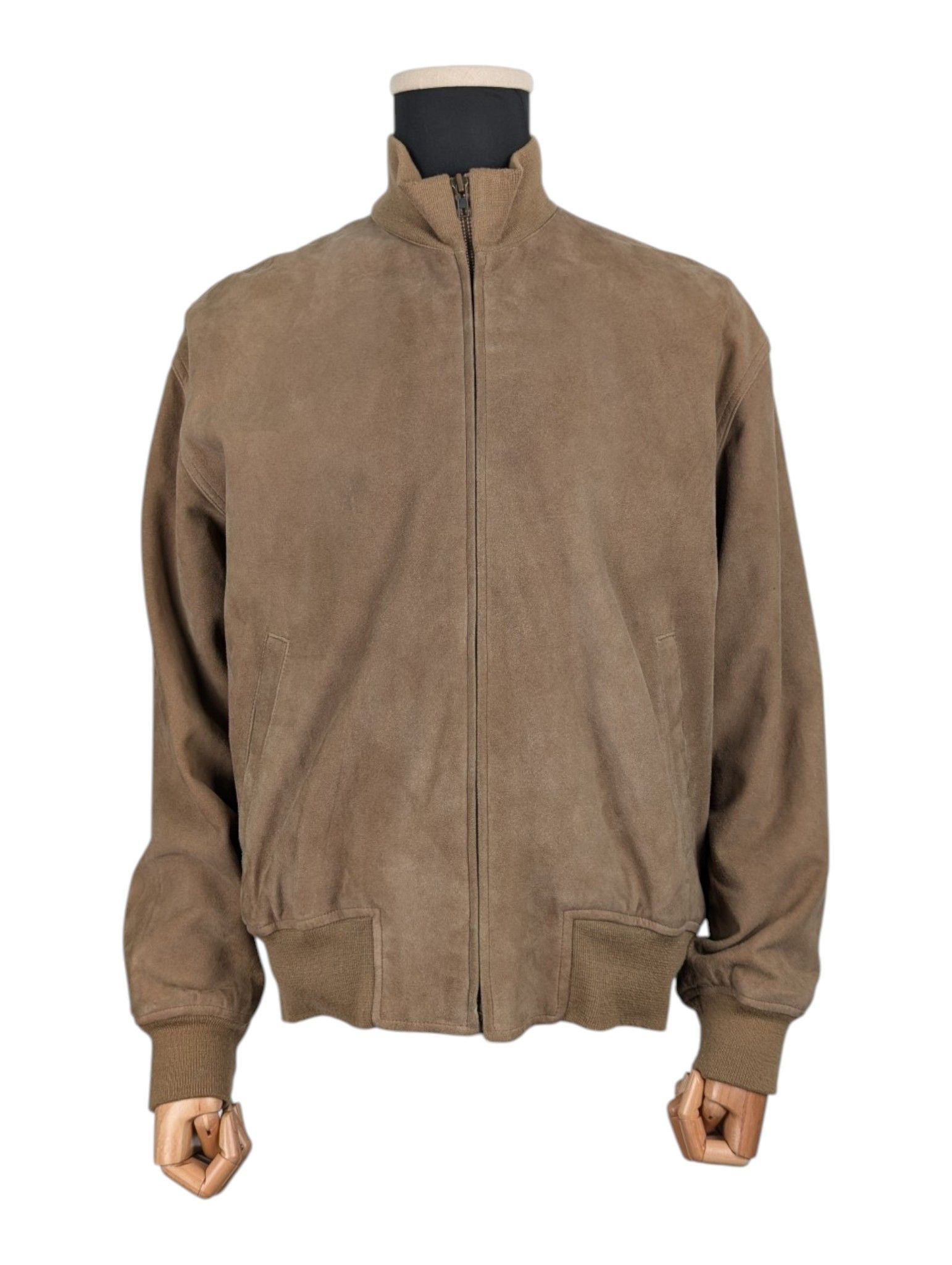 Polo Ralph Lauren Polo Ralph Lauren Beige Suede Bomber Jacket Size M / US 6-8 / IT 42-44 - 1 Thumbnail