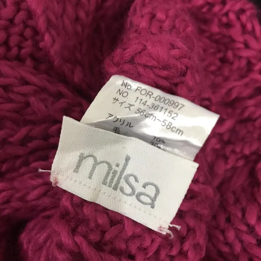 Japanese Brand × Kapital × Vintage Japanese Brand Milsa Knit Design Beanie Hat Size ONE SIZE - 5 Thumbnail