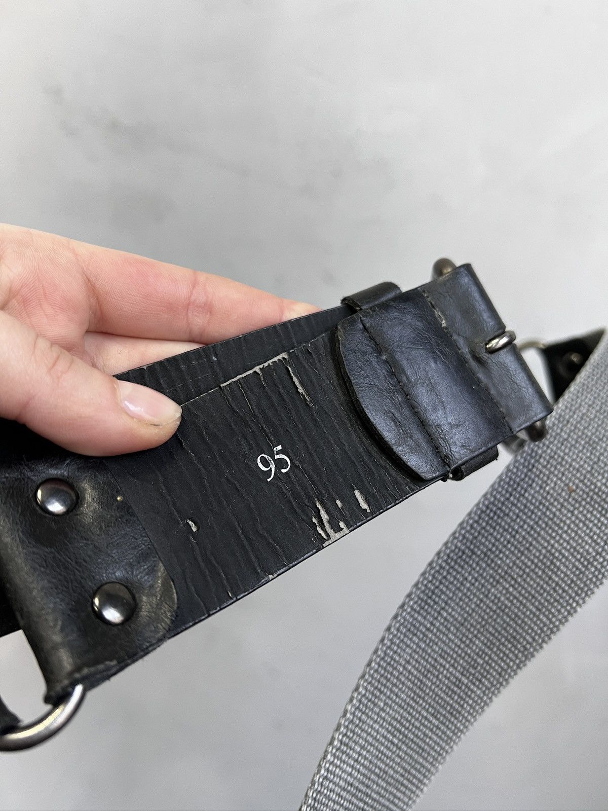 Diesel Leather/canvas army military diesel style belt avant garde Size ONE SIZE - 5 Thumbnail