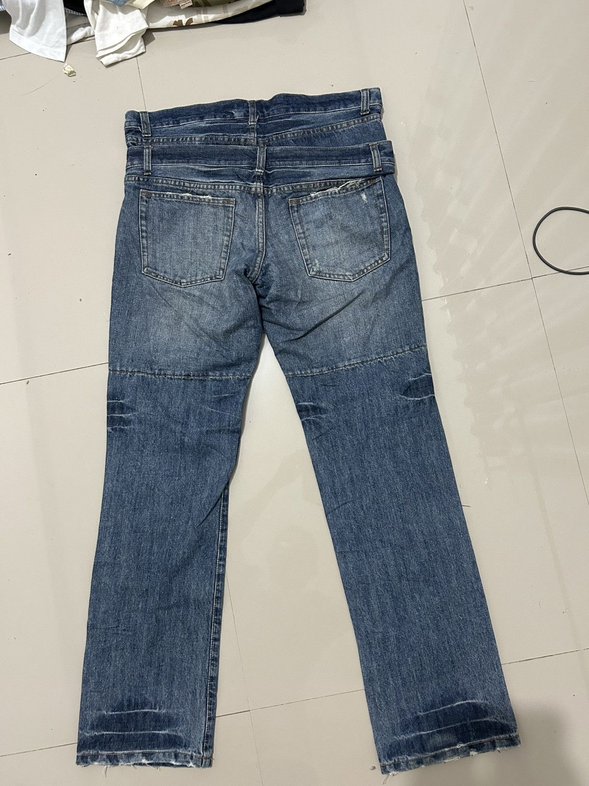 Japanese Brand × Jungles × Vintage Vintage Jungle Storm Double Waist Denim Jeans Size US 34 / EU 50 - 3 Thumbnail