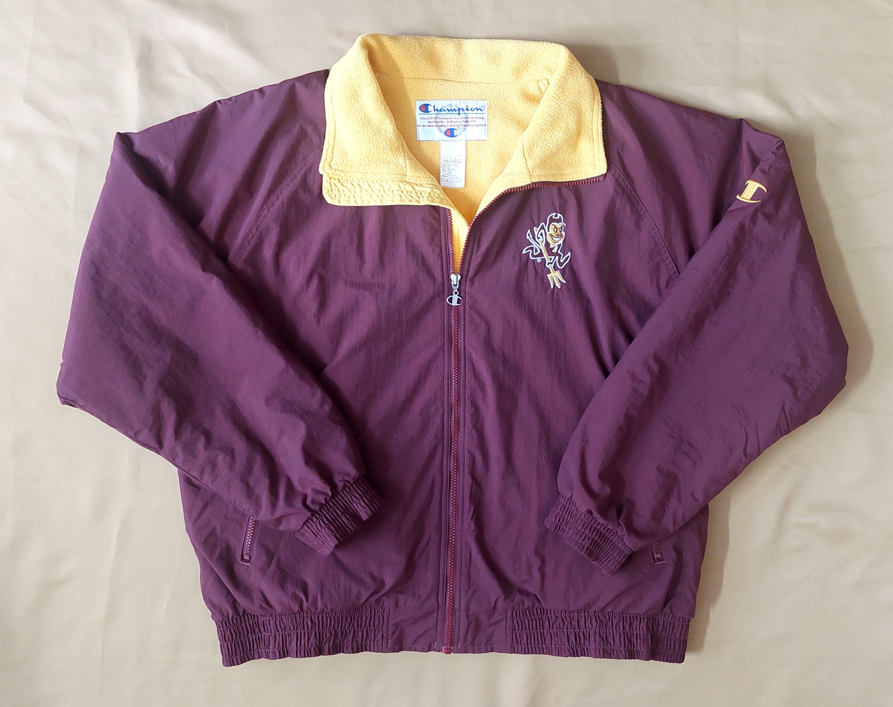 Champion Vintage Champion Arizona Sun Devils Windbreaker Jacket XL Size US XL / EU 56 / 4 - 1 Thumbnail