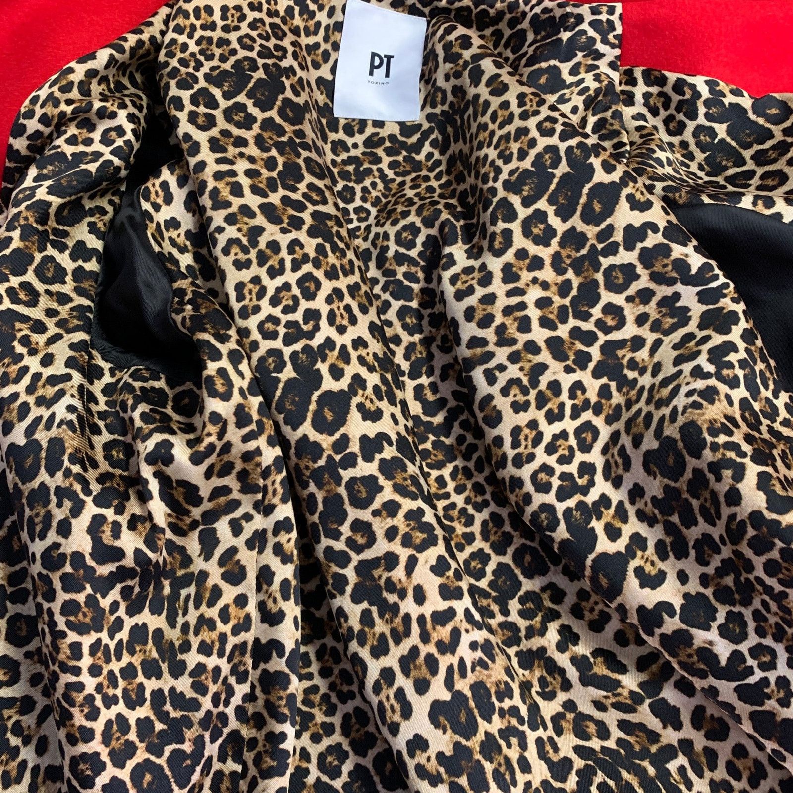 Other PT TORINO Size 42 Red Wool Belted Zip Up Biker Jacket Size US L / EU 52-54 / 3 - 5 Thumbnail