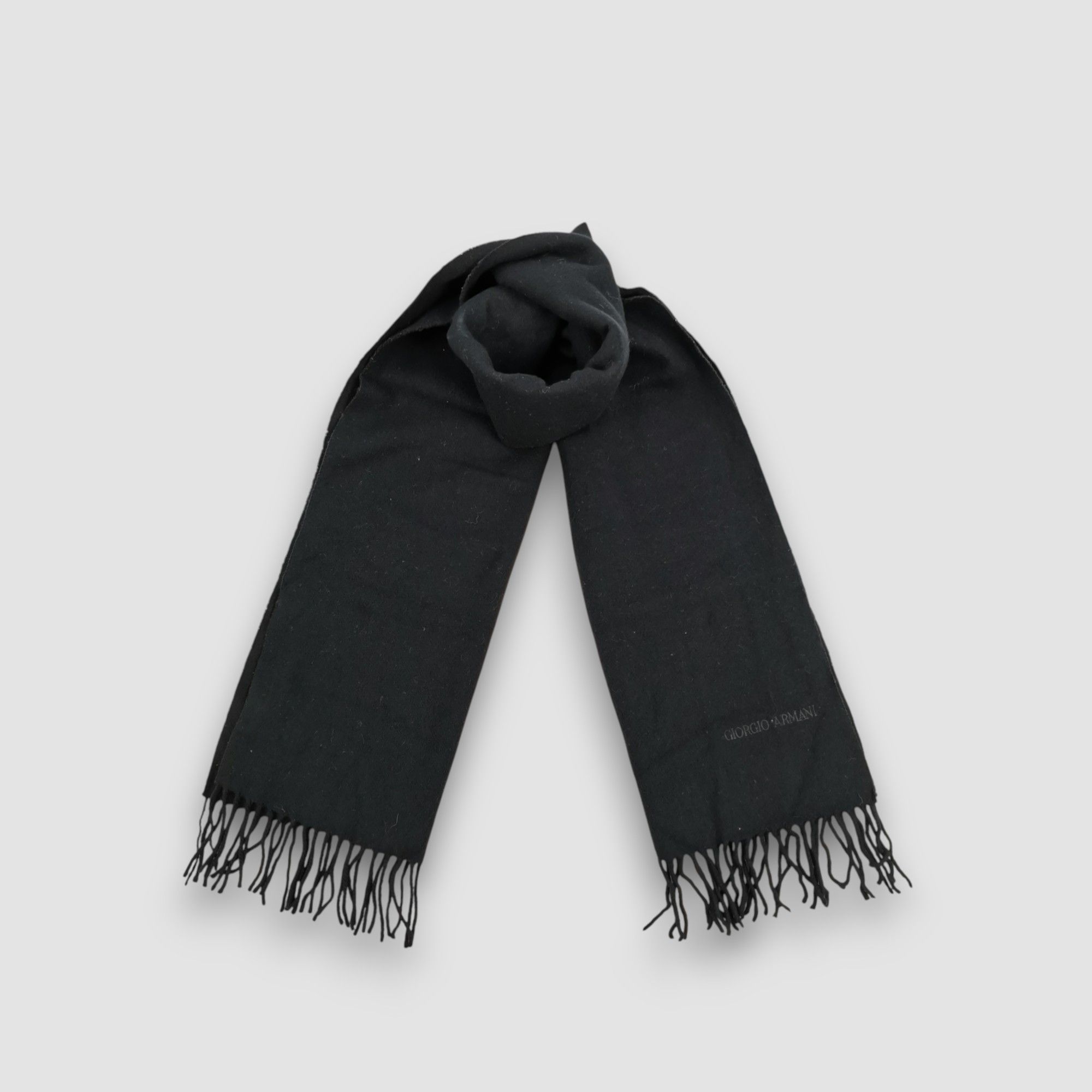 Giorgio Armani Vintage Giorgio Armani Scarf Wool Cashmere Muffler Scarves Size ONE SIZE - 1 Thumbnail
