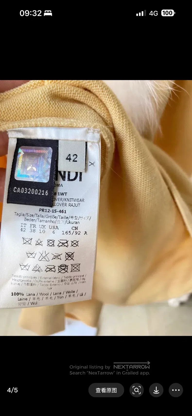 Fendi Fendi Cashmere sweater Size S / US 4 / IT 40 - 4 Thumbnail