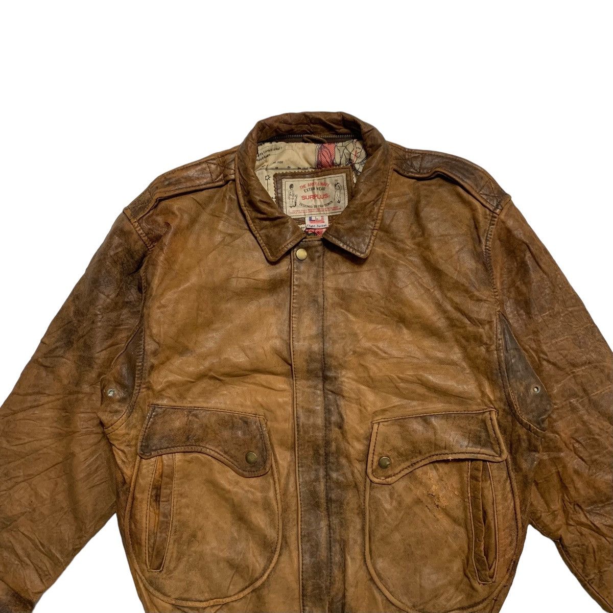 Other Vintage Surplus Flight Leather Jacket Size US M / EU 48-50 / 2 - 4 Thumbnail
