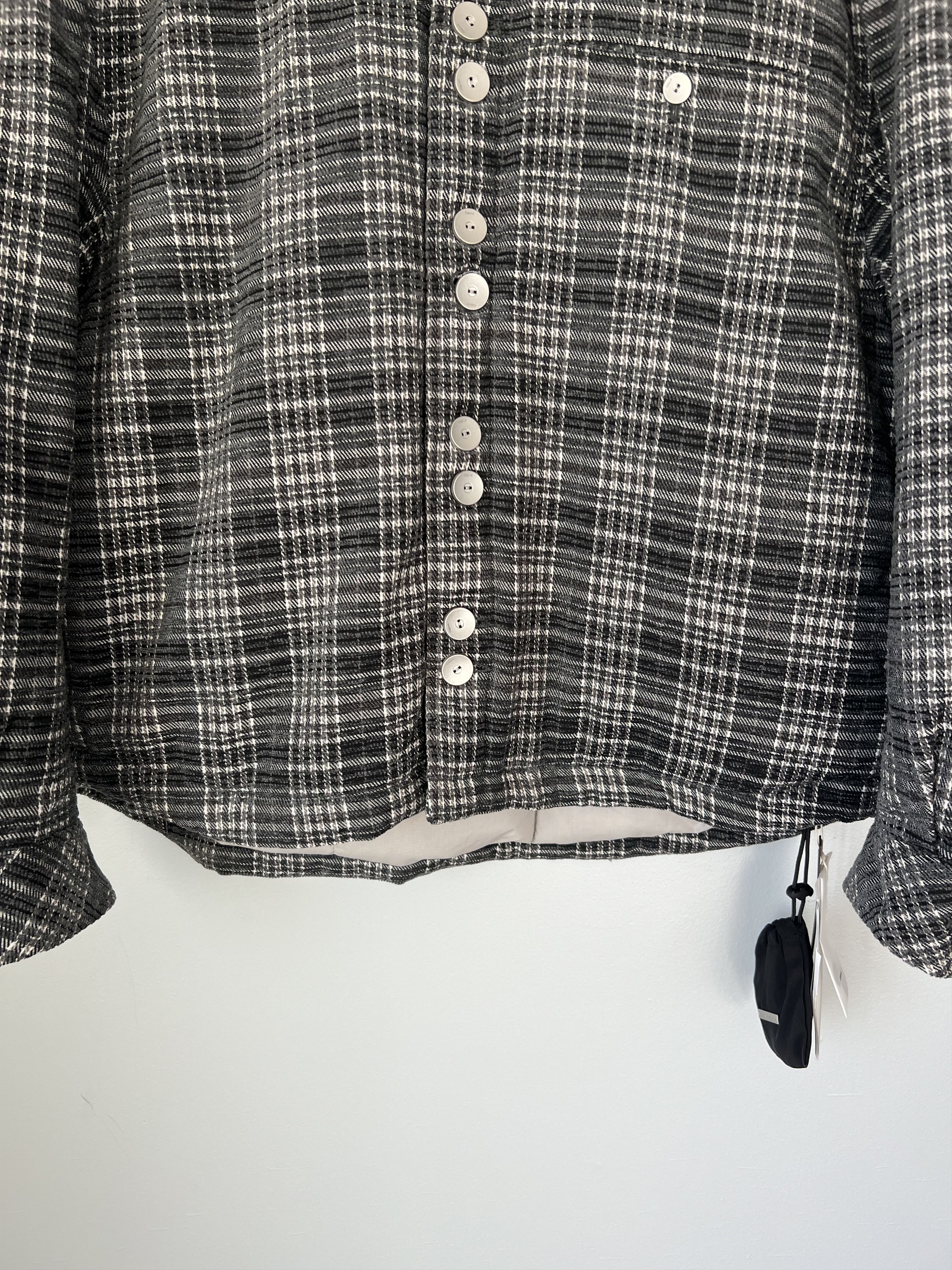 C2H4 C2H4 Gridlines Puffer Shirt in Dark Grey Size US S / EU 44-46 / 1 - 3 Thumbnail