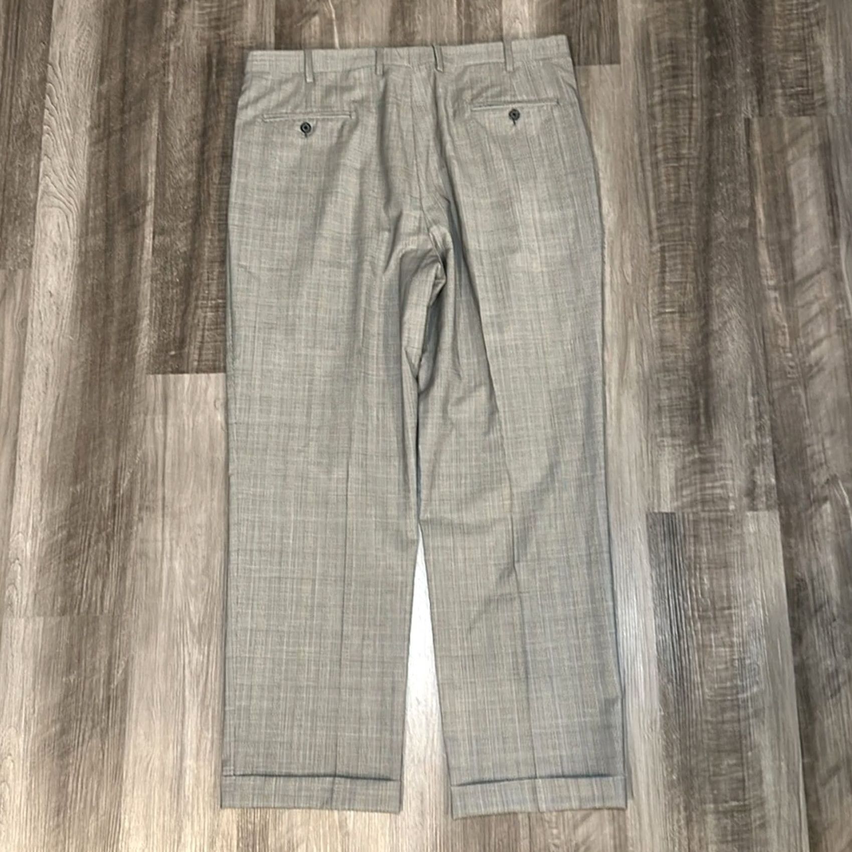 Brooks Brothers Brooks Brothers Madison Dress Pants - 39 Regular Inseam 31 Wool Mohair Gray Plaid Men's Dress Pants Size US 39 - 3 Thumbnail