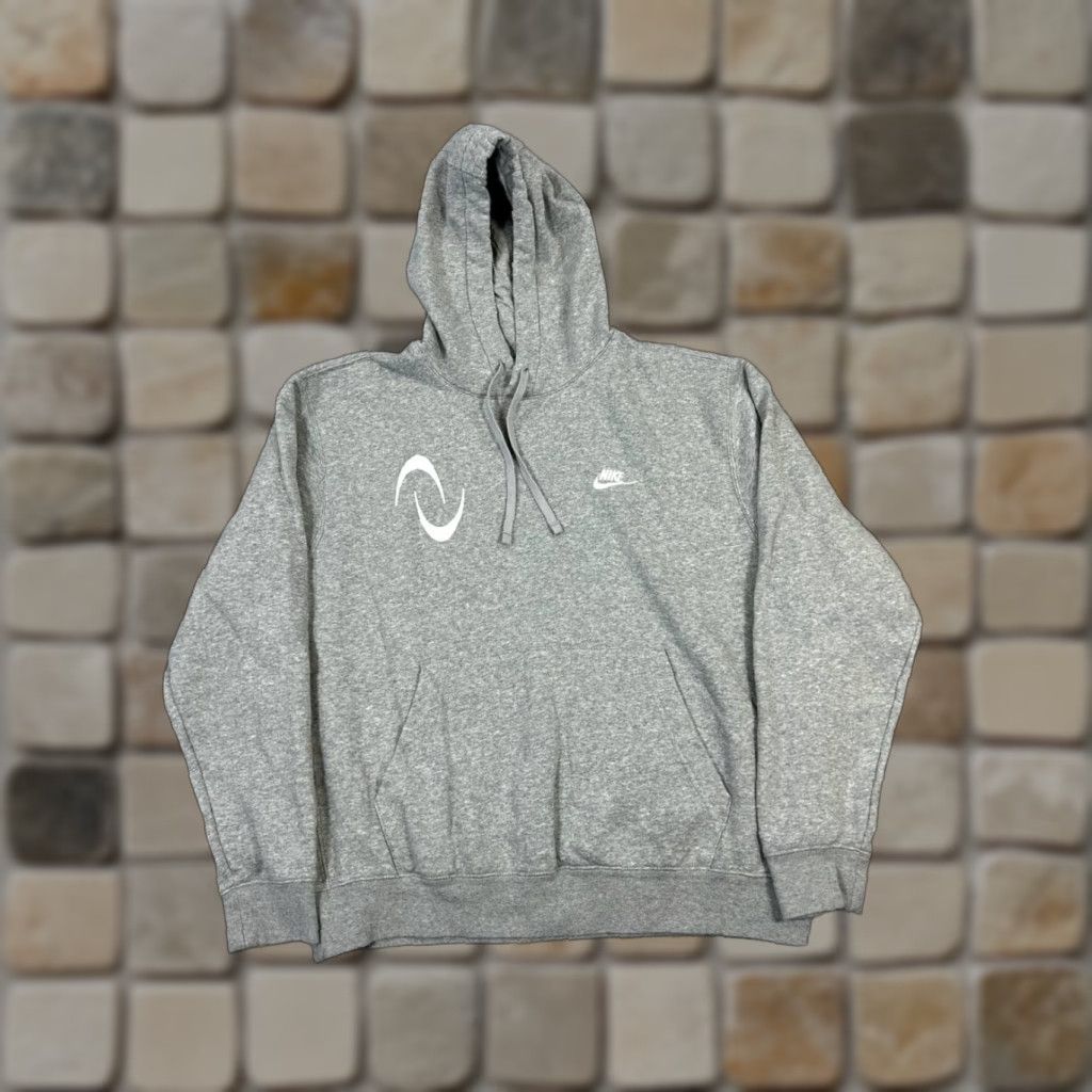 Nike Nike Hoodie Mens Large Gray Pullover Fleece Size US L / EU 52-54 / 3 - 1 Thumbnail