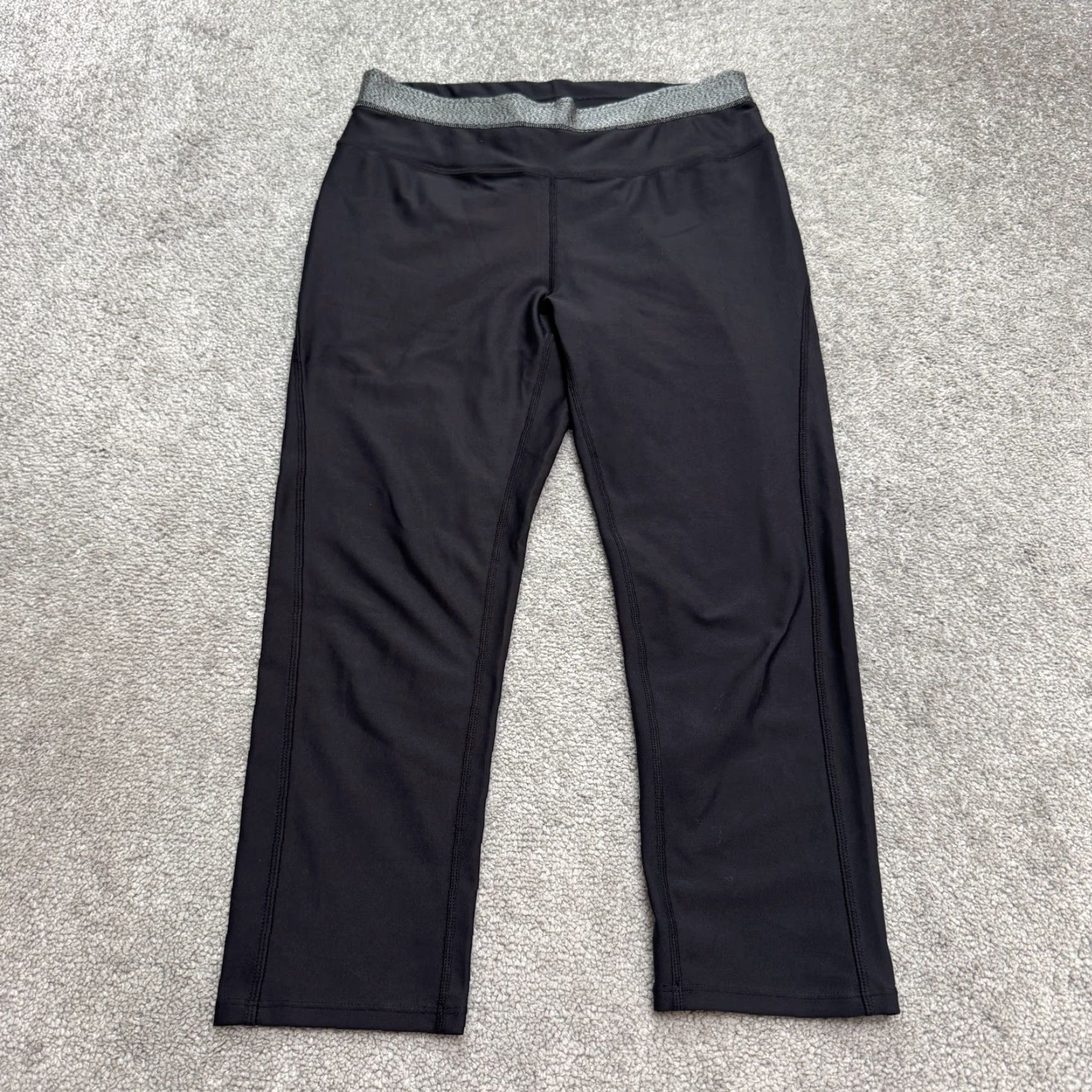 Athleta Athleta Leggings Womens Medium Black Capri Yoga Gym Athletic Slim Start with Pull On Comfort Breathable Size 32" / US 10 / IT 46 - 2 Thumbnail