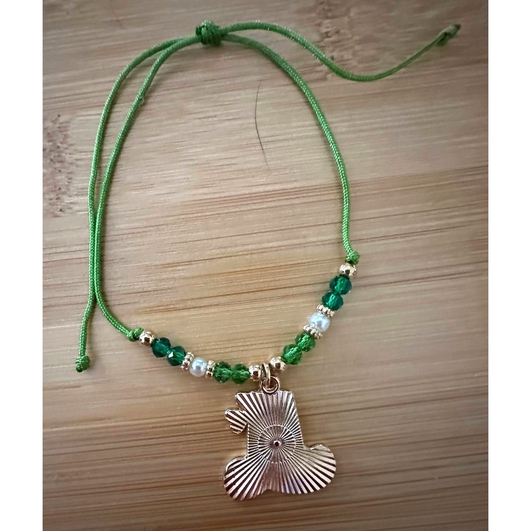 Handmade St Patricks Day Knotted String Beaded Bracelet Leprechaun Ha Size ONE SIZE - 12 Thumbnail