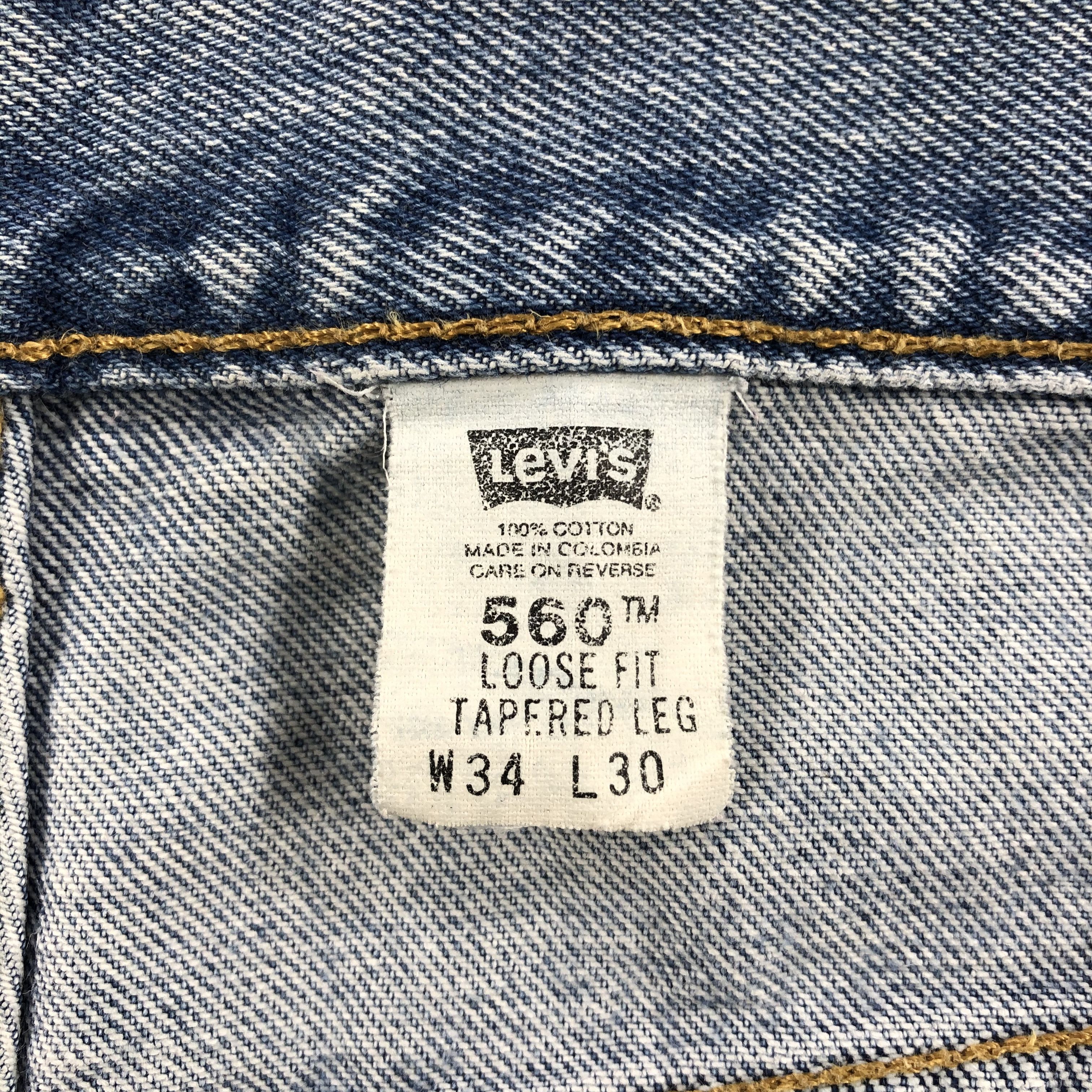 Levi's Vintage Levis 560 Jeans Light Wash Denim KJ546 Size US 32 / EU 48 - 9 Thumbnail