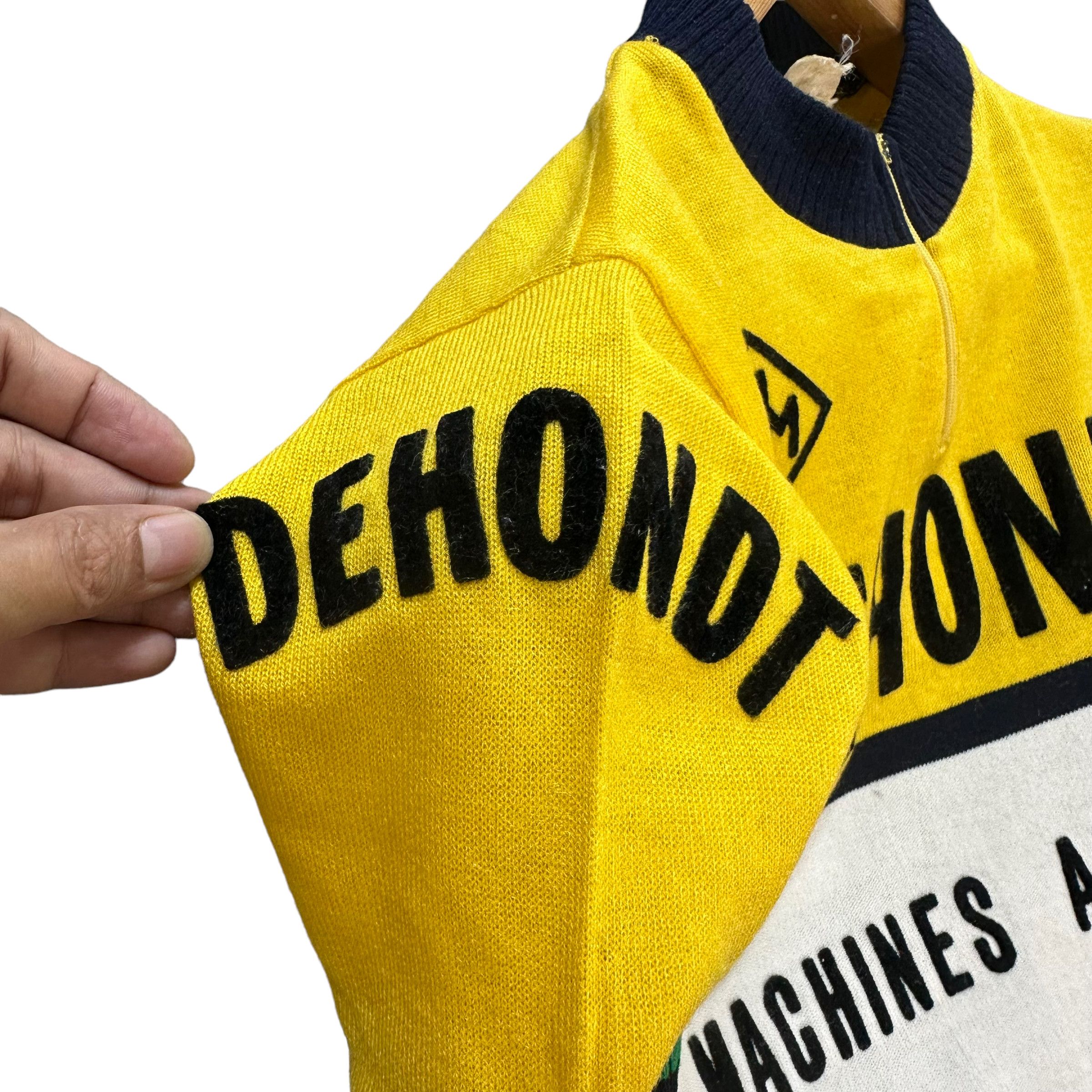 Vintage VINTAGE CYCLIST JERSEY SPONSORED BY DEHONDT # Size S / US 4 / IT 40 - 7 Thumbnail