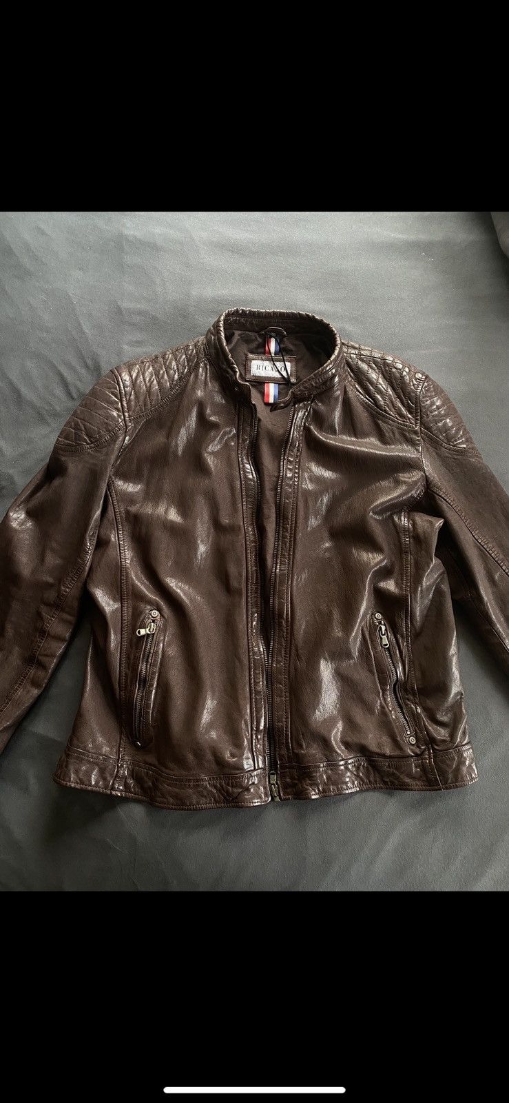 Other Vintage leather jacket Size US L / EU 52-54 / 3 - 1 Thumbnail