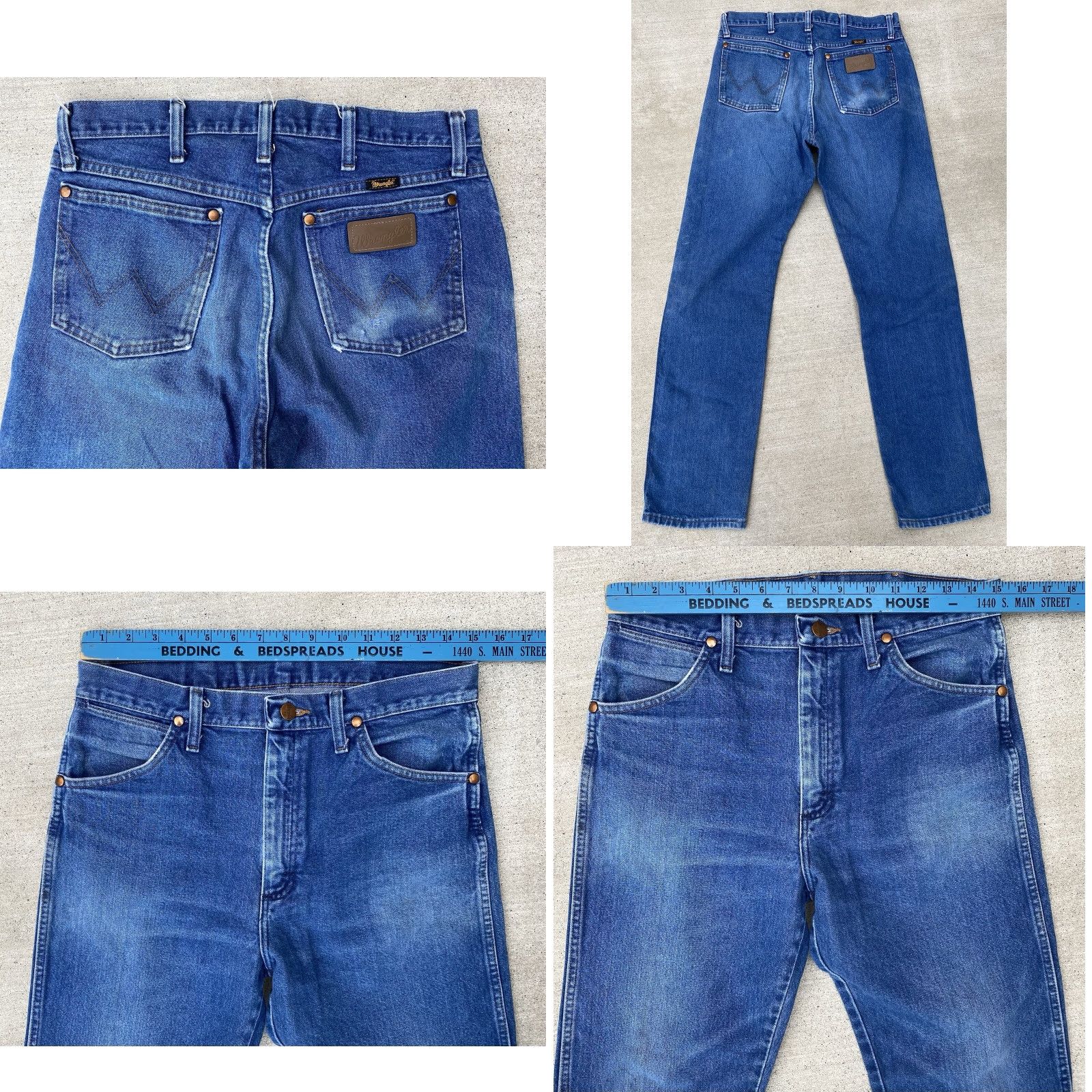 Wrangler Wrangler Jeans 13MWZ Cotton Size 32 x 34 Inseam 33 Blue Cowboy 5-Pocket Denim Wrangler Men Regular Vintage Style See Pics Size US 32 / EU 48 - 10 Thumbnail