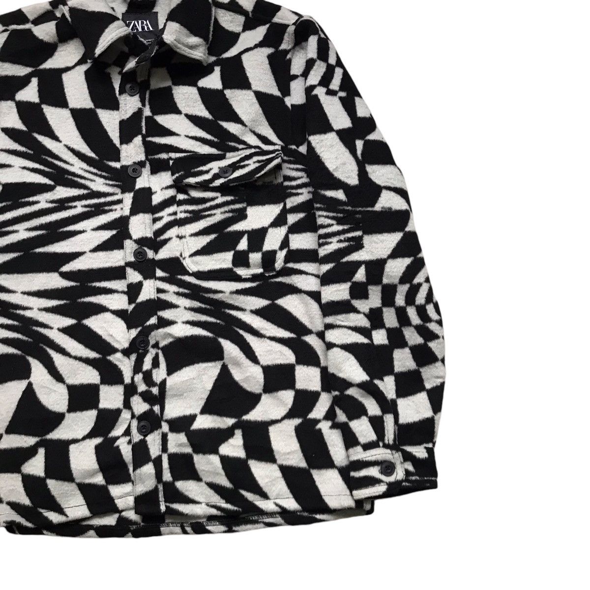 If Six Was Nine × Le Grande Bleu (L.G.B.) × Zara VINTAGE ZARA WORKERS ZEBRA DESIGN JACKET Size US M / EU 48-50 / 2 - 3 Thumbnail