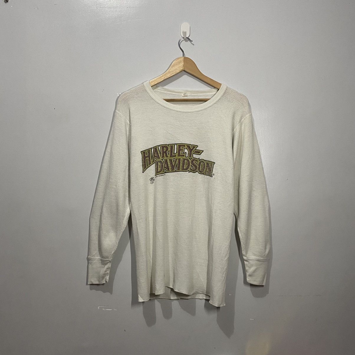 Harley Davidson × Vintage Vintage 80s Harley Davidson Long Sleeve Size US L / EU 52-54 / 3 - 1 Thumbnail