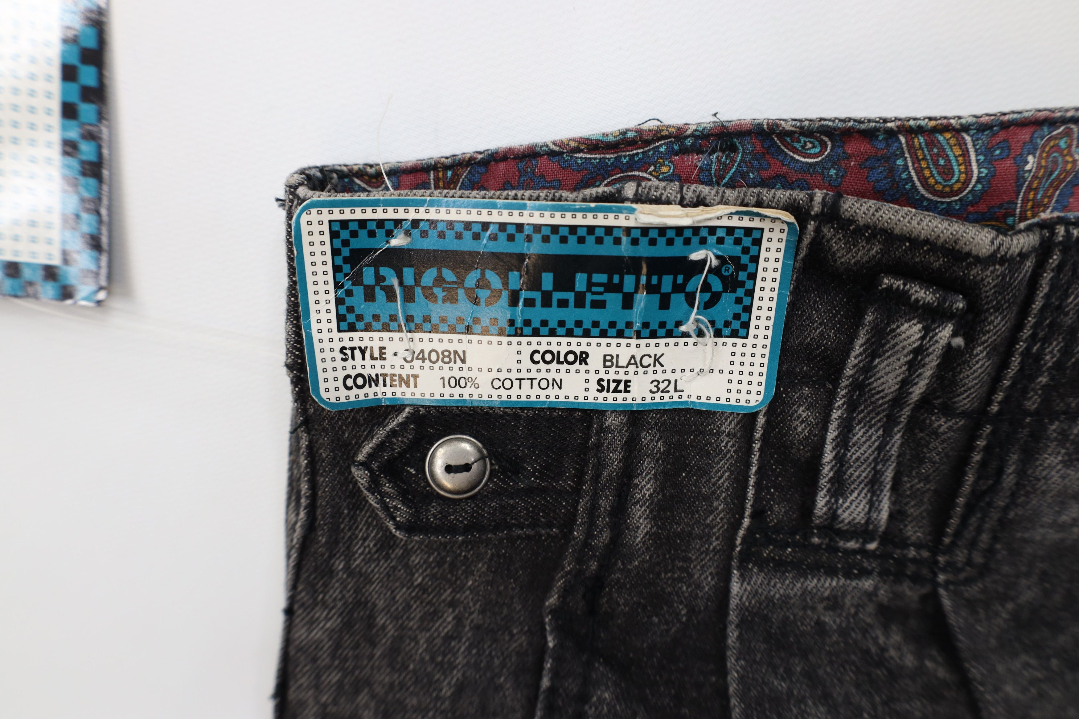 Vintage Deadstock Vintage 80s 90s Streetwear High Waist Acid Jeans Size US 32 / EU 48 - 6 Thumbnail