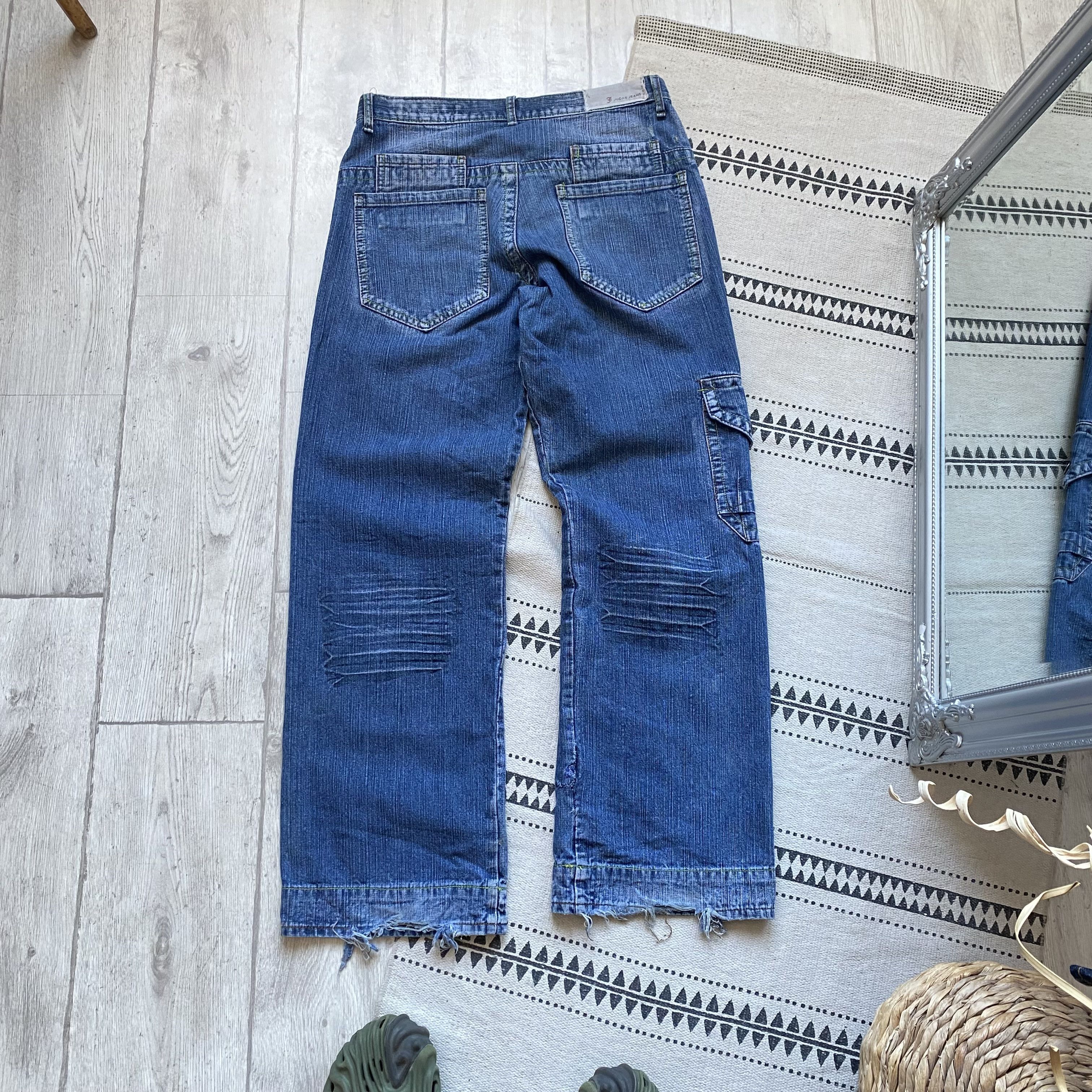 If Six Was Nine 👖Vintage 2000s Avant-garde ifsixwasnine jeans Distressed Size US 32 / EU 48 - 7 Thumbnail
