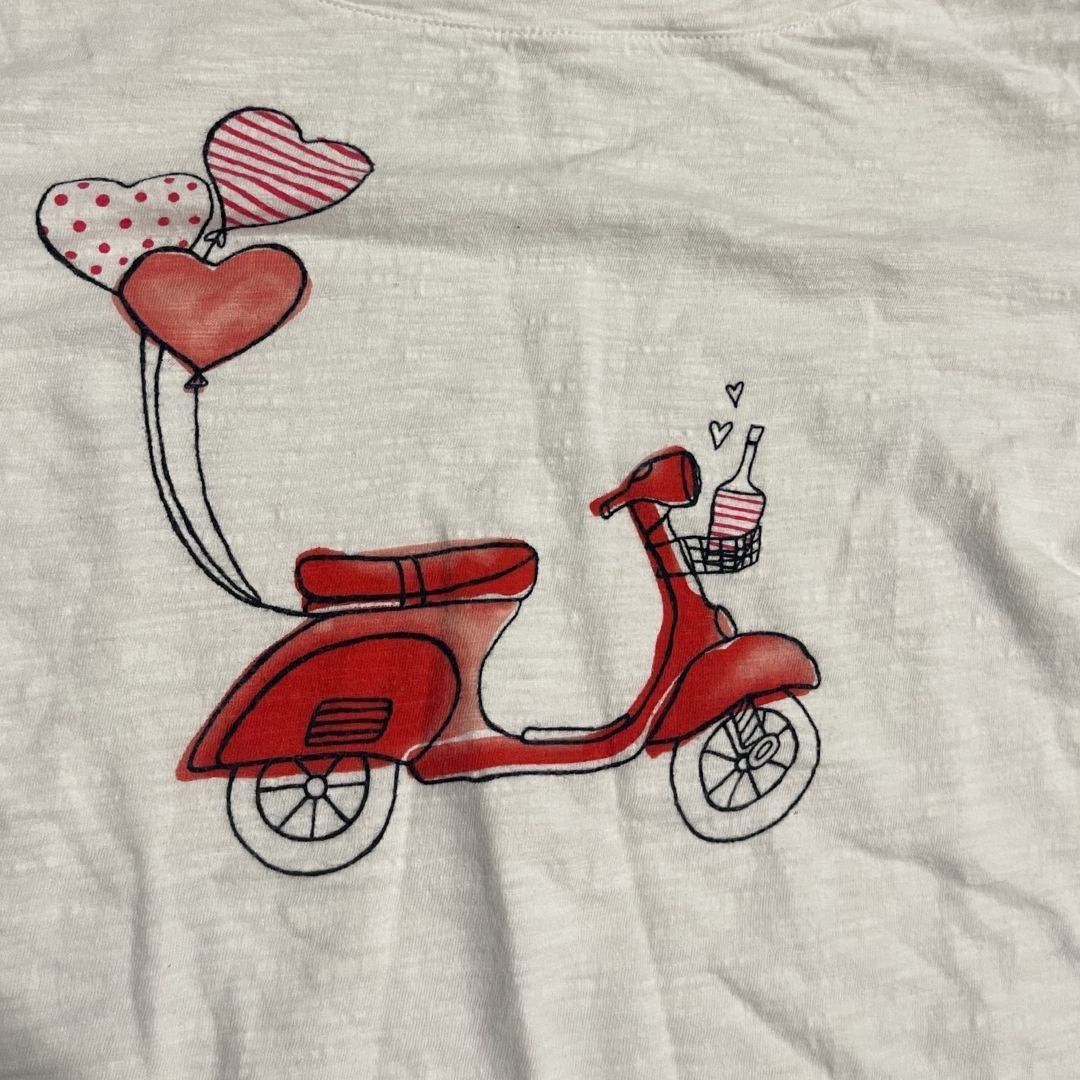 Talbots Graphic Heart Balloon Tee Shirt SZ Small Valentine Artsy Fun Size S / US 4 / IT 40 - 3 Thumbnail