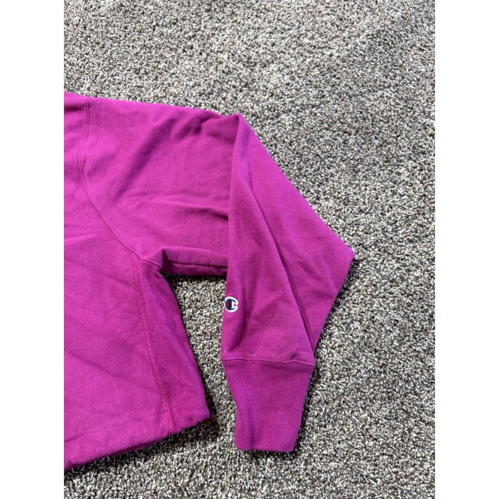 Champion Champion Hoodie Womens Pullover CROP TOP Pink XL Cotton Blend Reverse Weave Logo Vintage? No Size XL / US 12-14 / IT 48-50 - 2 Thumbnail