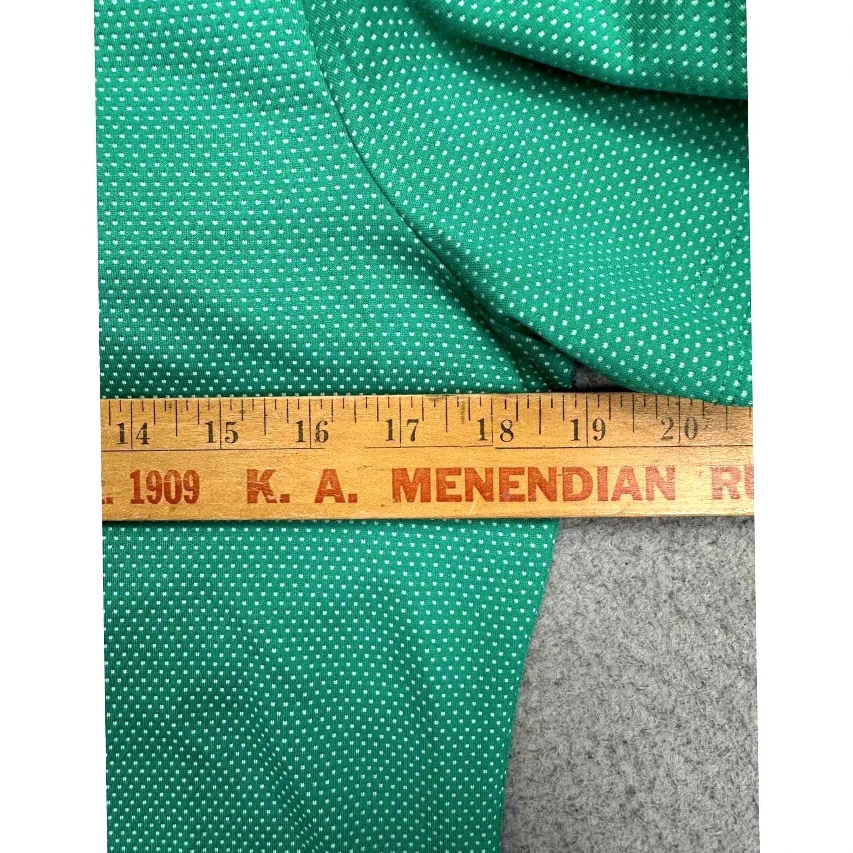 Adidas Adidas Womens Medium Green Dots Golf Athletic Rugby Short Sleeve Polo Shirt Logo Size M / US 6-8 / IT 42-44 - 7 Thumbnail