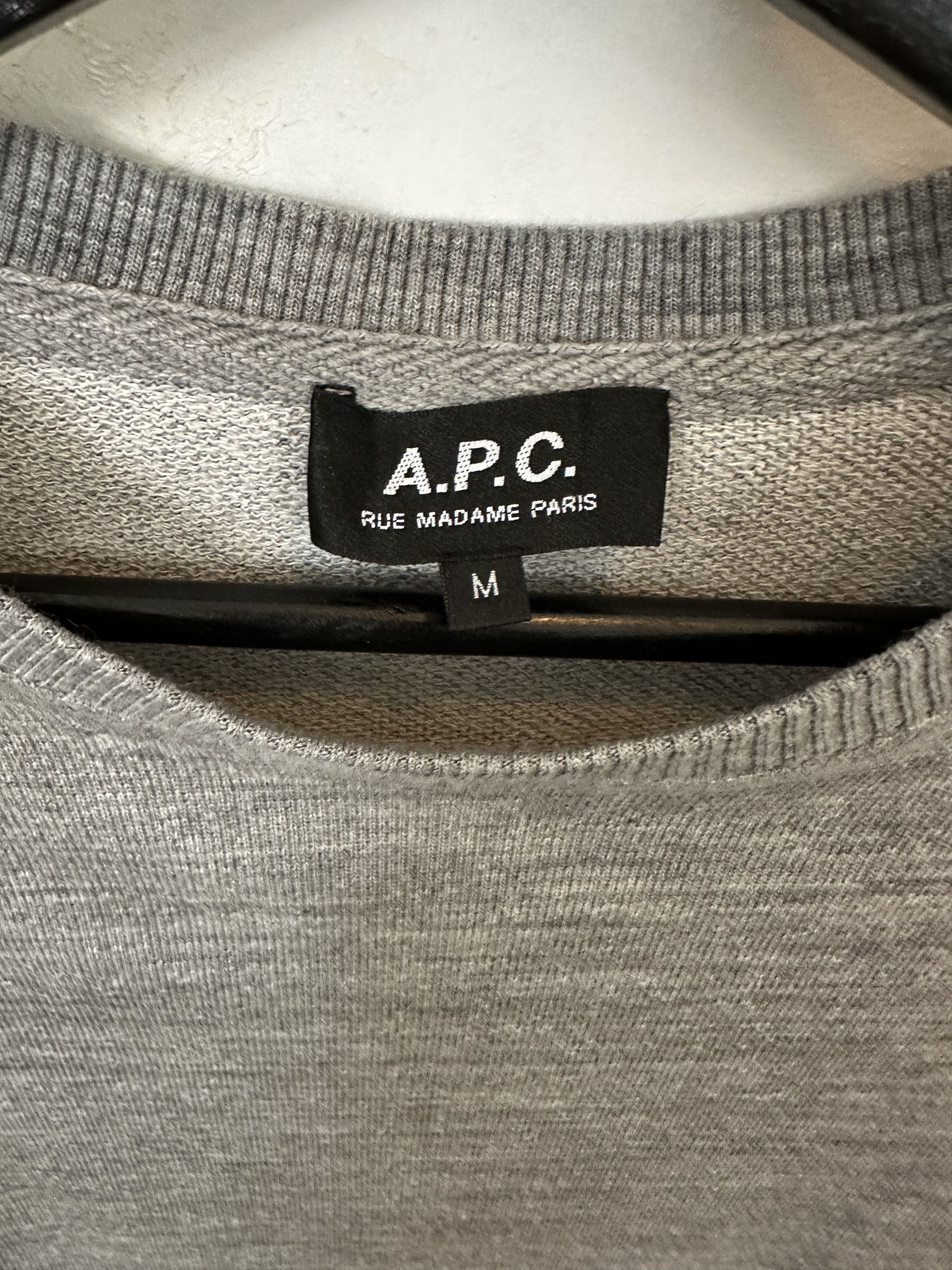 A.P.C. A.P.C. Grey Sweatshirt Size US M / EU 48-50 / 2 - 3 Thumbnail