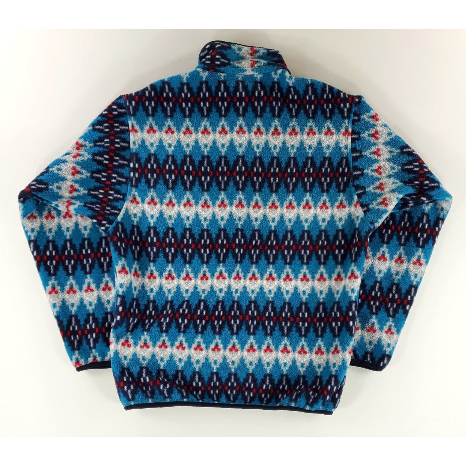 Patagonia Patagonia Synchilla Snap T Fleece Geometric Patterned Blue White Red Mens S Blue Geometric Patterned Fleece Mens S Size US S / EU 44-46 / 1 - 5 Thumbnail