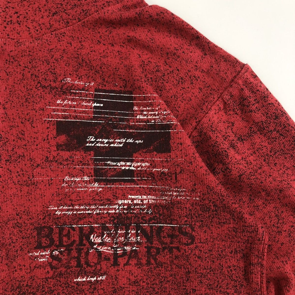 BERNINGS SHO 2000s Bernings Sho Asymmetric Grunge Lgb Cross Goa ZipHoodie Size US L / EU 52-54 / 3 - 6 Thumbnail