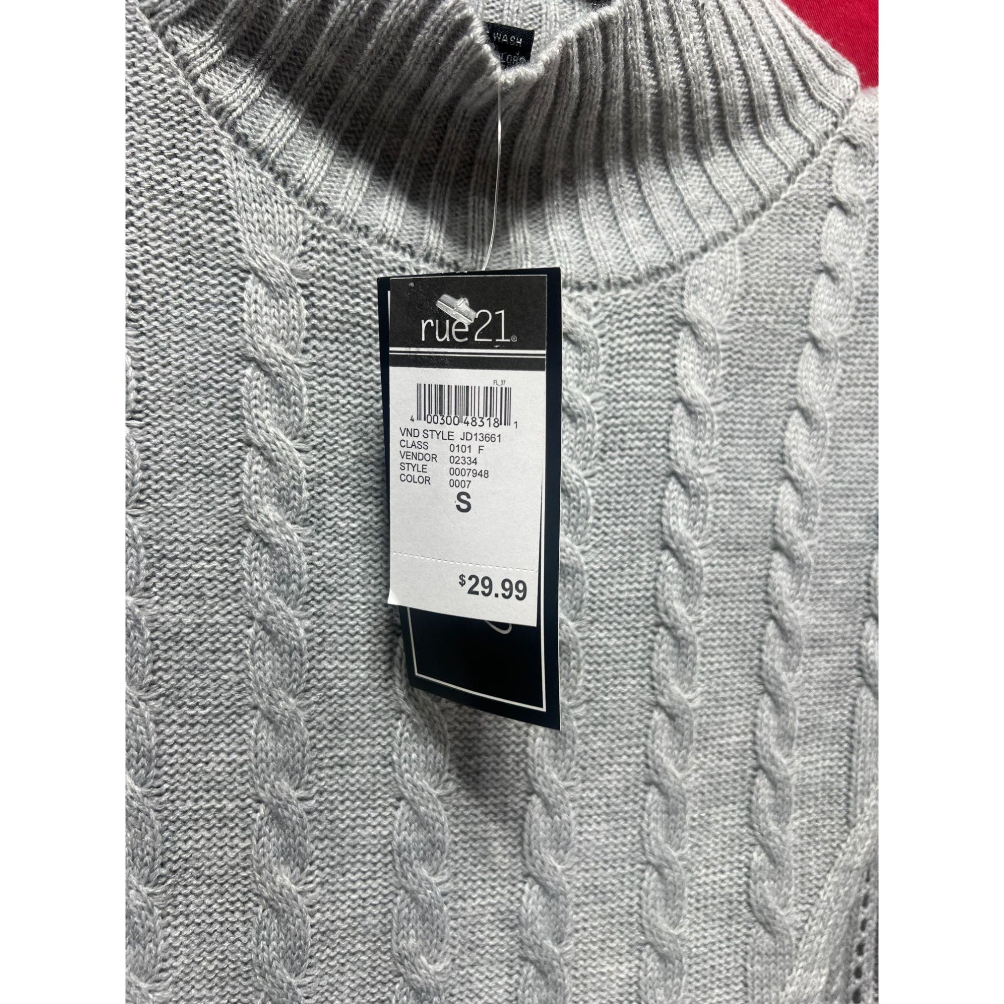 Other Just Polly - Women's Turtleneck Cable Knit Sweater Dress - G Size S / US 4 / IT 40 - 9 Thumbnail