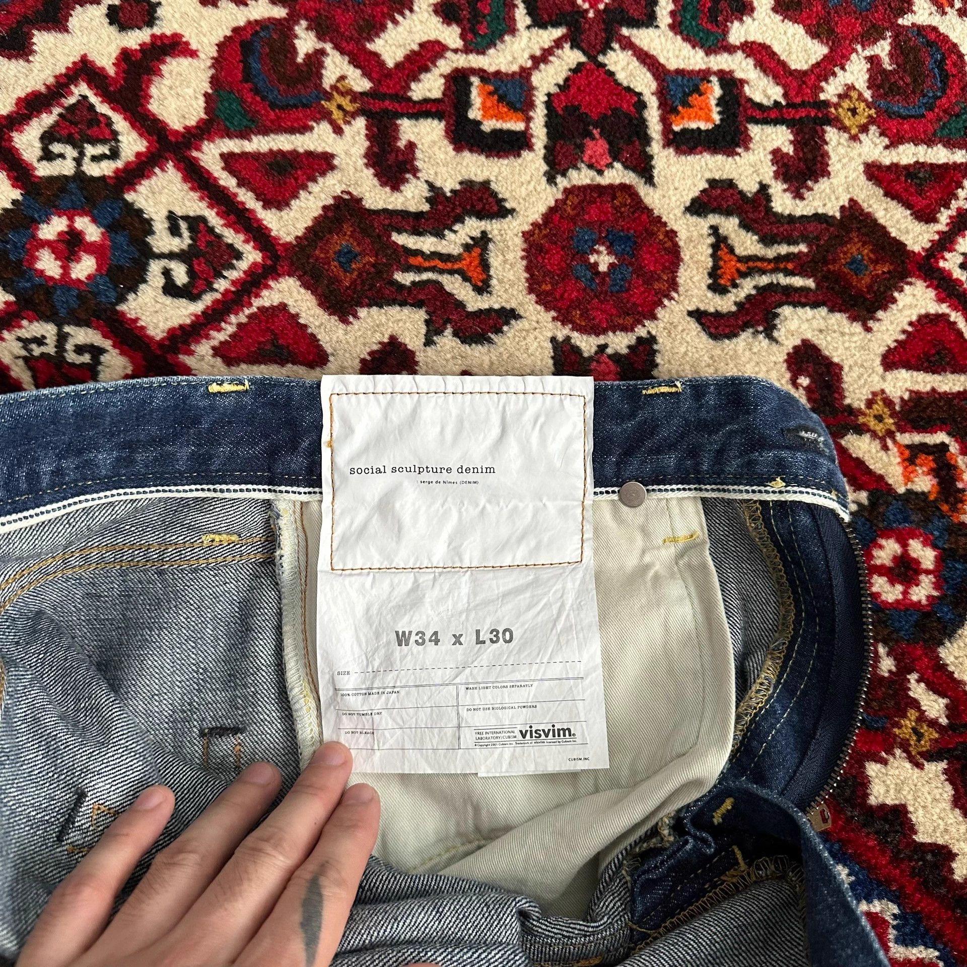 Visvim visvim 18aw 12d16 slim jeans w34l30 9.8/10 Size US 34 / EU 50 - 6 Thumbnail