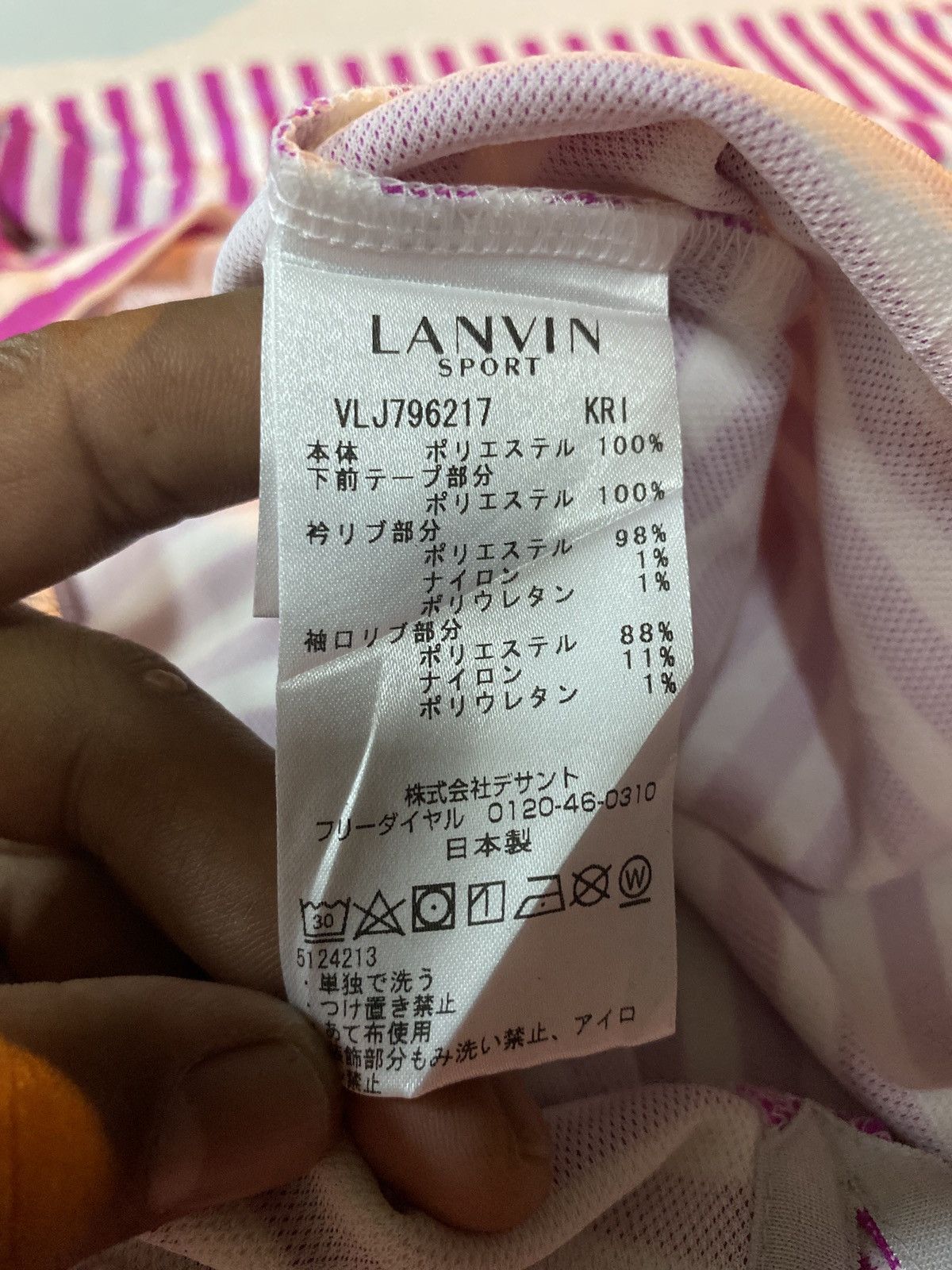 Lanvin Lanvin Sport Stripe Women’s polo Size S / US 4 / IT 40 - 10 Thumbnail