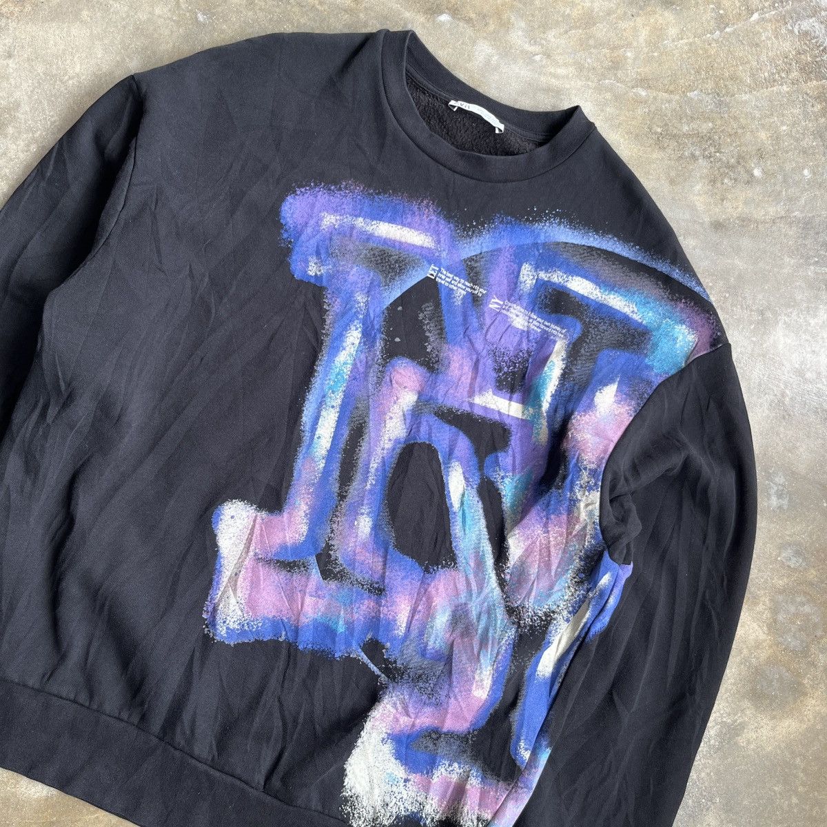 Zara Sweatshirt Zara NY Splash Abstract Size US XL / EU 56 / 4 - 3 Thumbnail