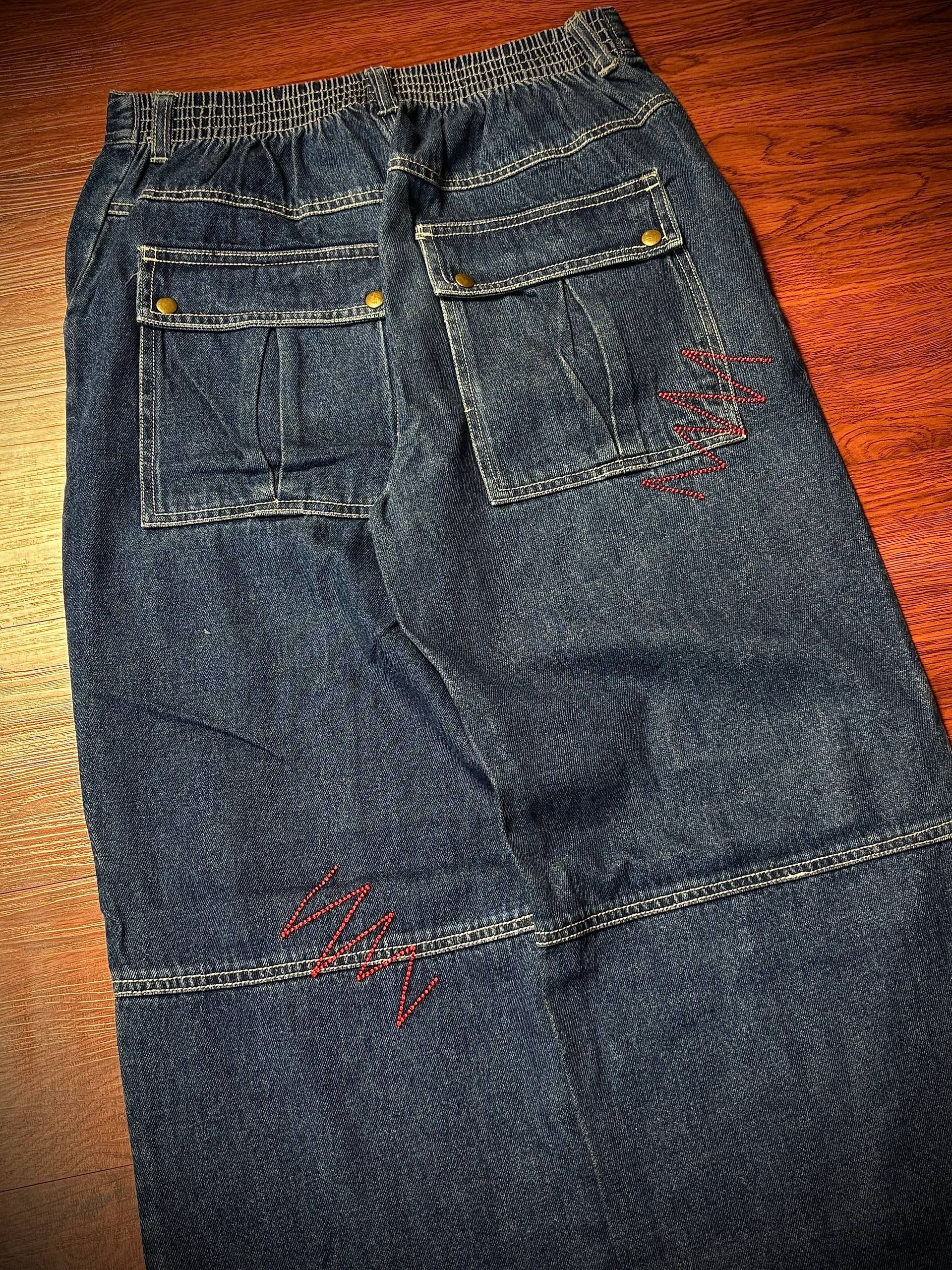 JNCO Vintage Y2K K-Red Unltd Big Eagle Baggy Pants Size US 28 / EU 44 - 5 Thumbnail